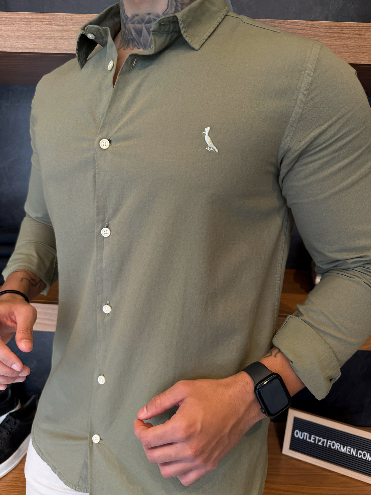 Camisa Reserva Manga Longa - Militar