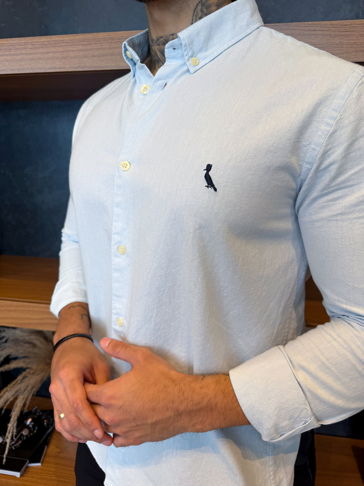 Camisa Reserva Oxford - Azul Claro