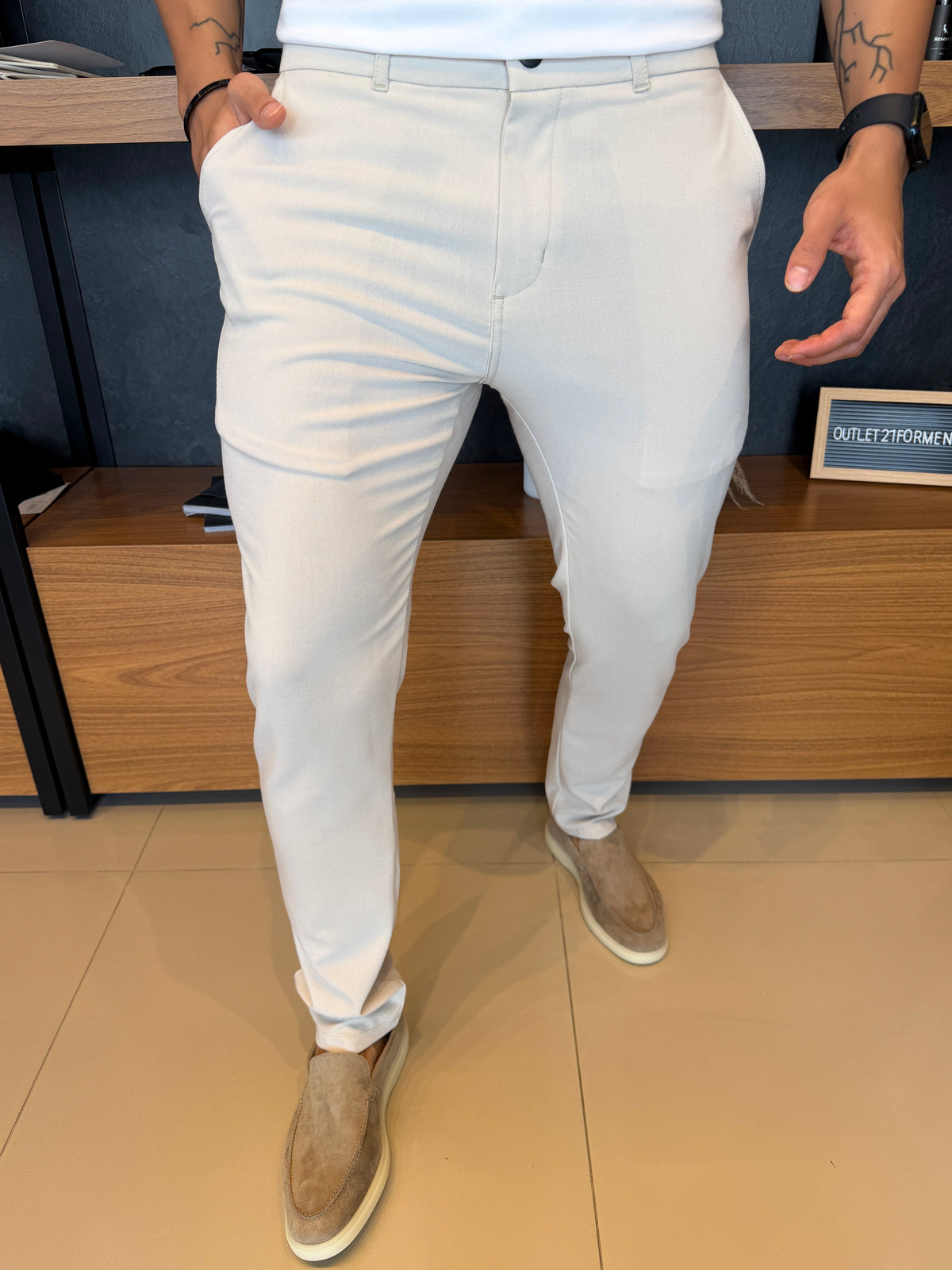 Calça Alfaiataria Berlim - Off White