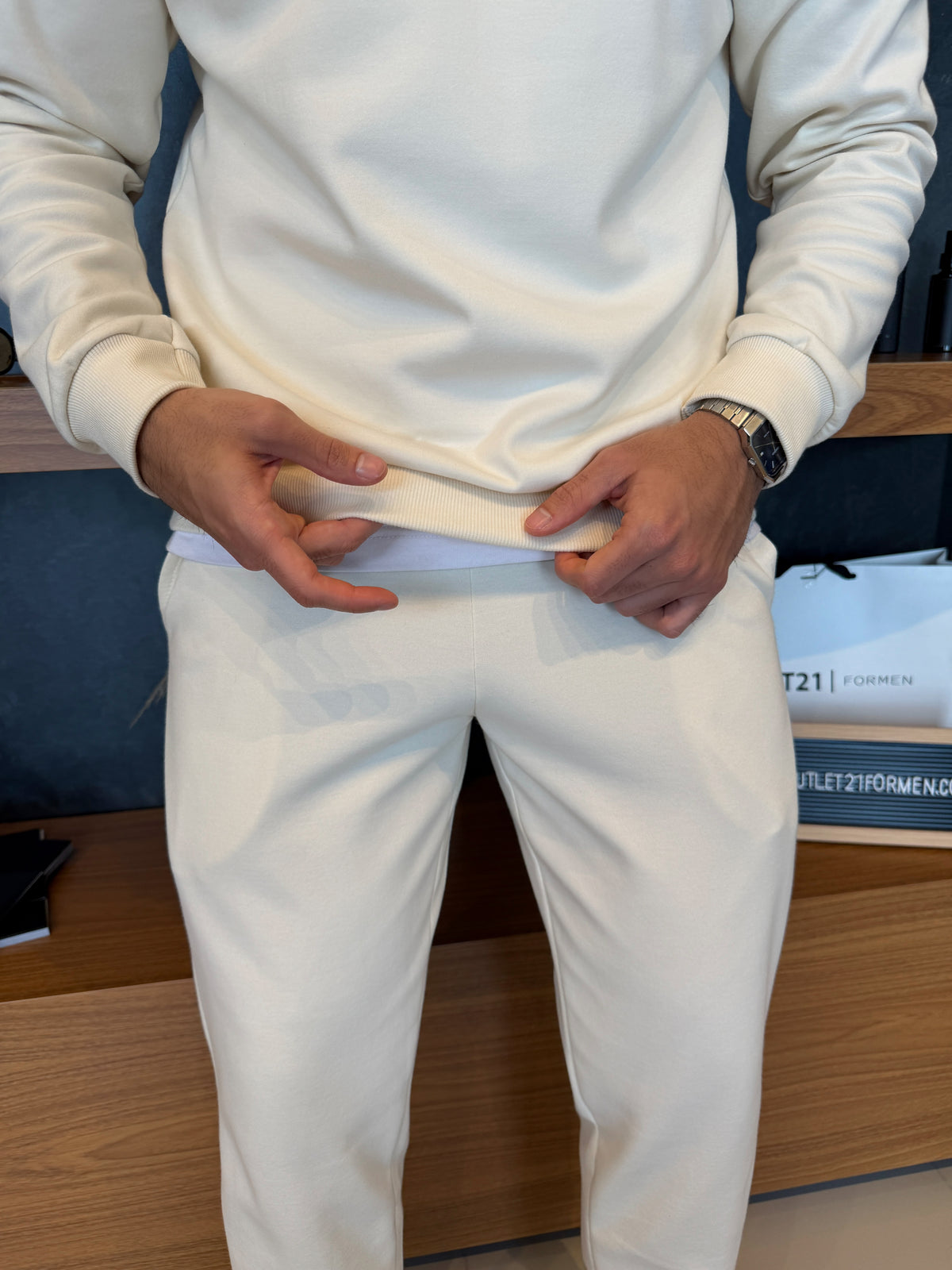 Calça Brooklyn Cotton Comfort - Off White