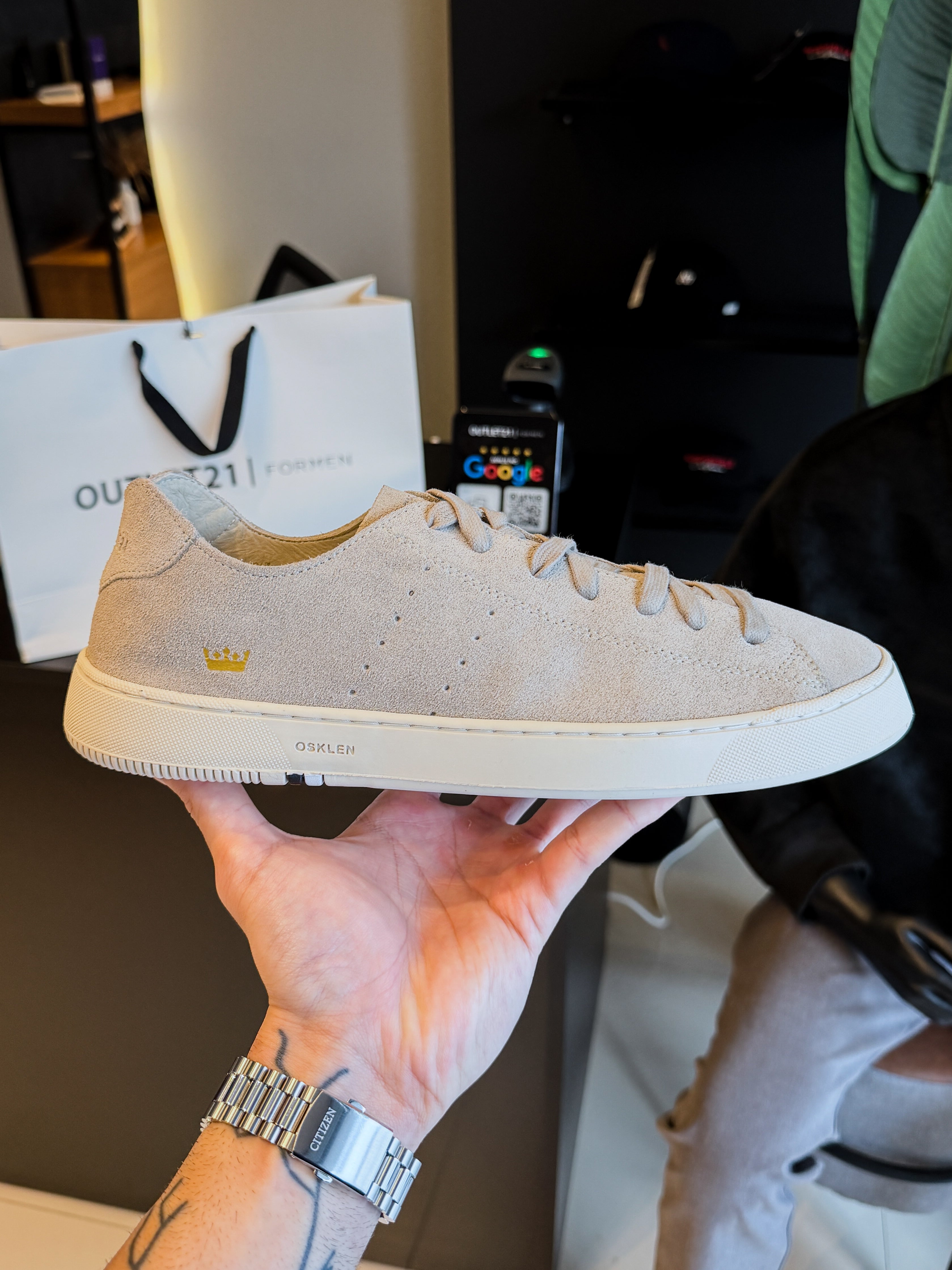 Tênis Osklen Soho Soft Cinza Camurca