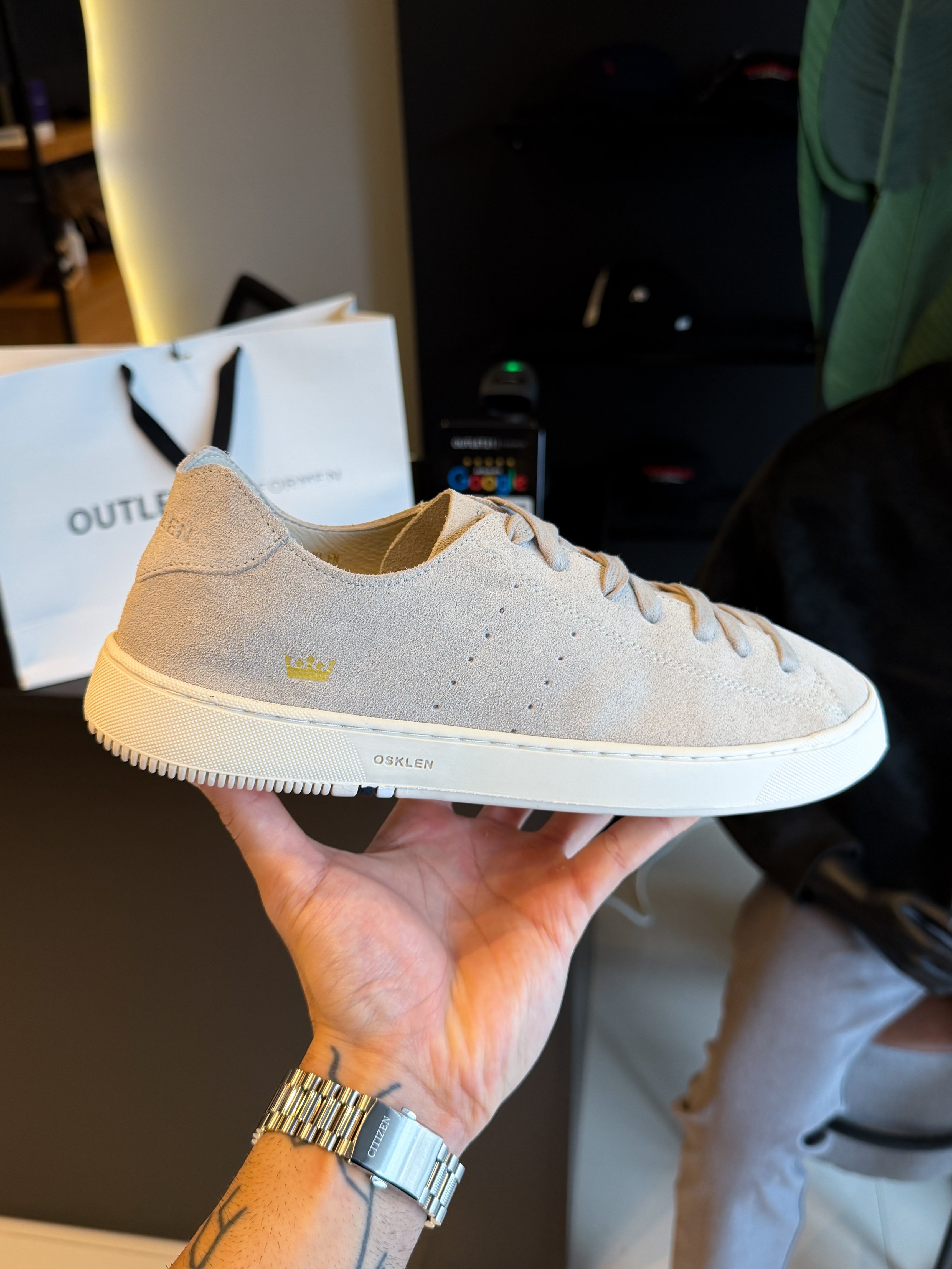 Tênis Osklen Soho Soft Cinza Camurca