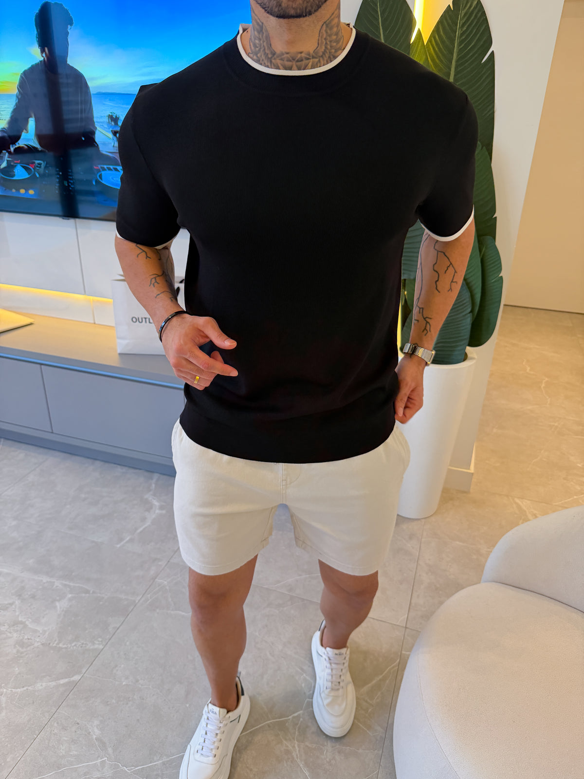 Camiseta Barcelona Tricot - Preta