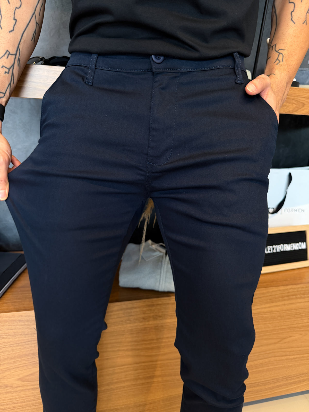 Calça Alfaiataria Milano - Marinho