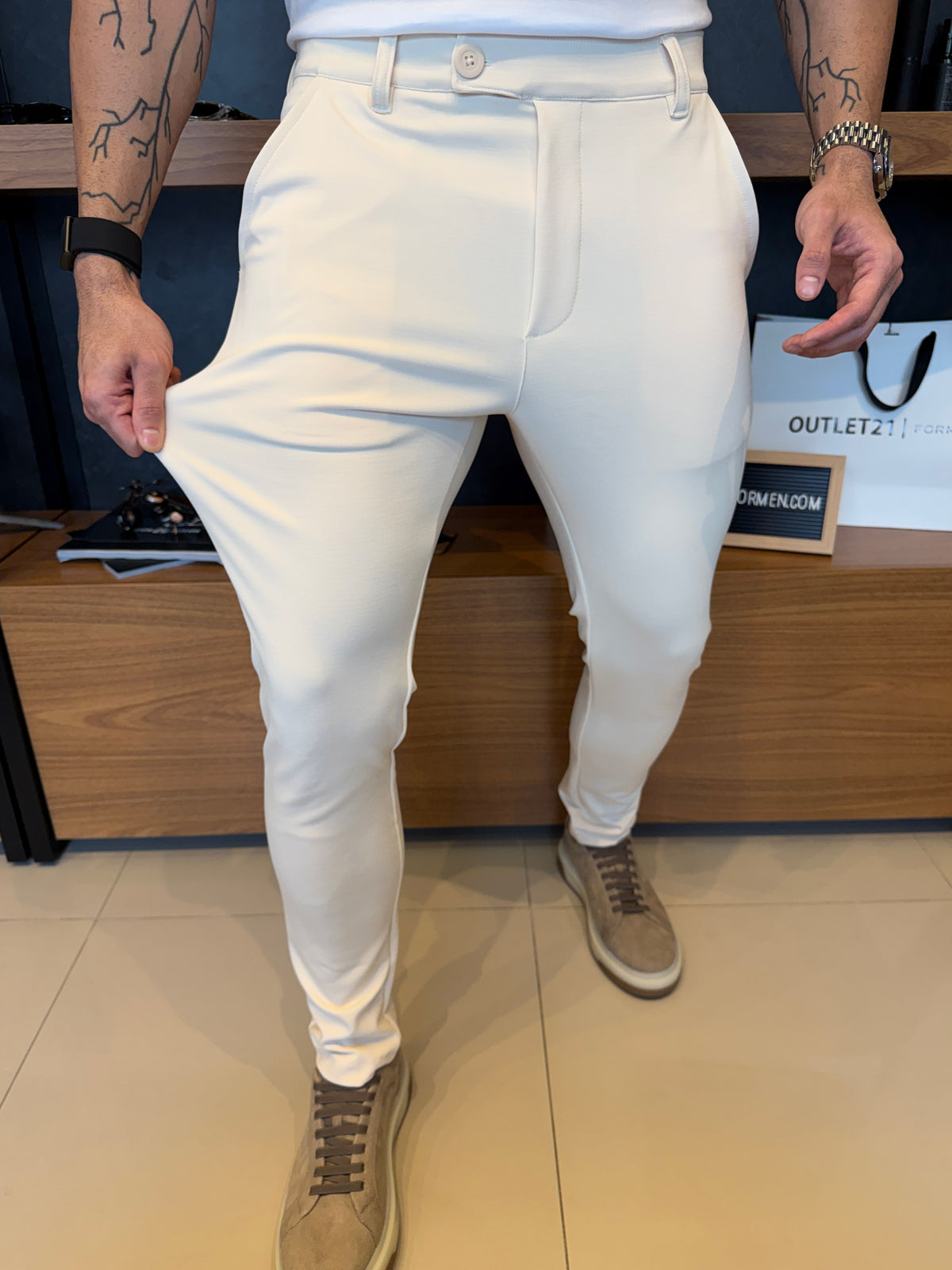 Calça Alfaiataria Viena - Areia
