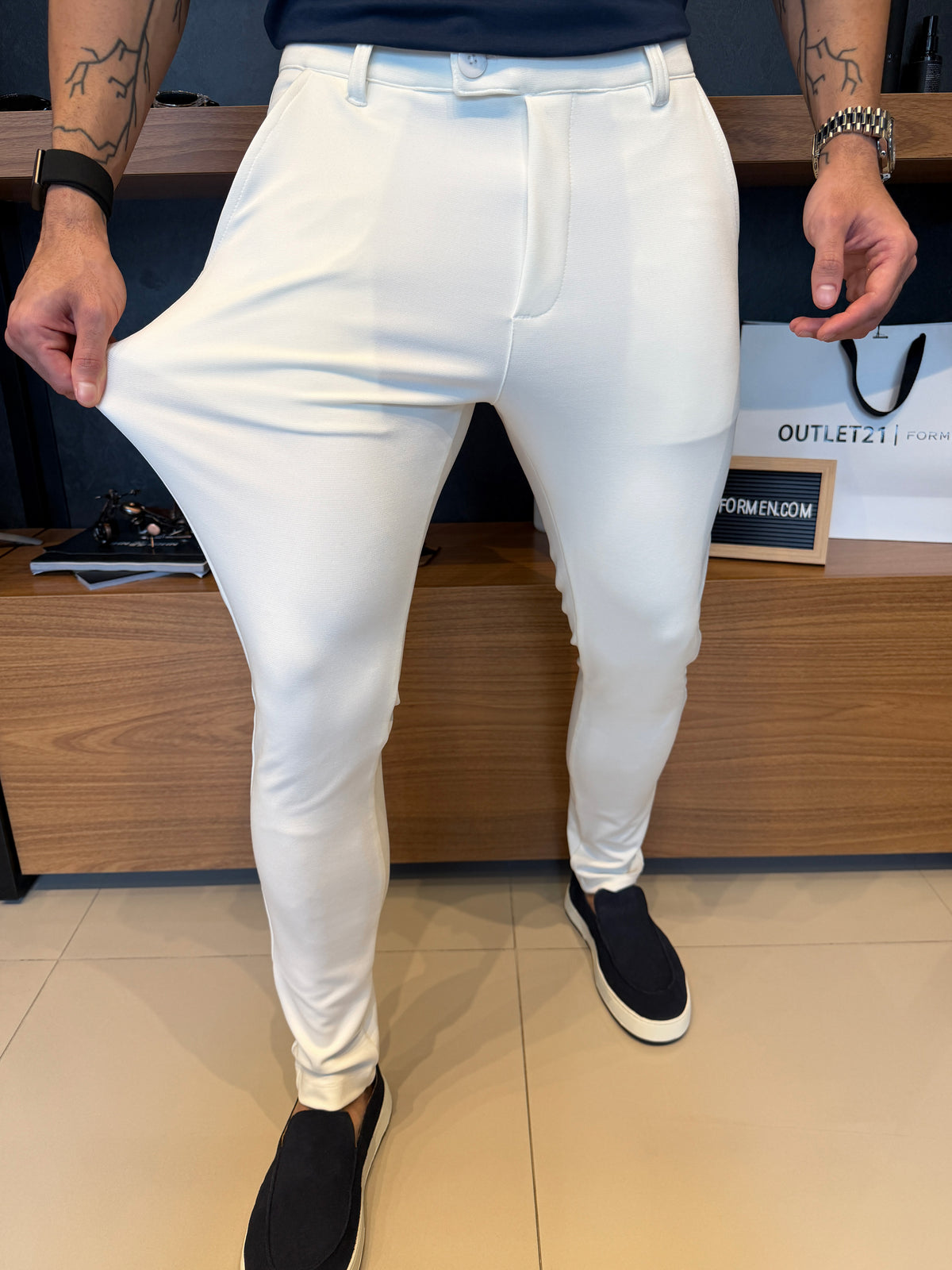 Calça Alfaiataria Viena - Off White
