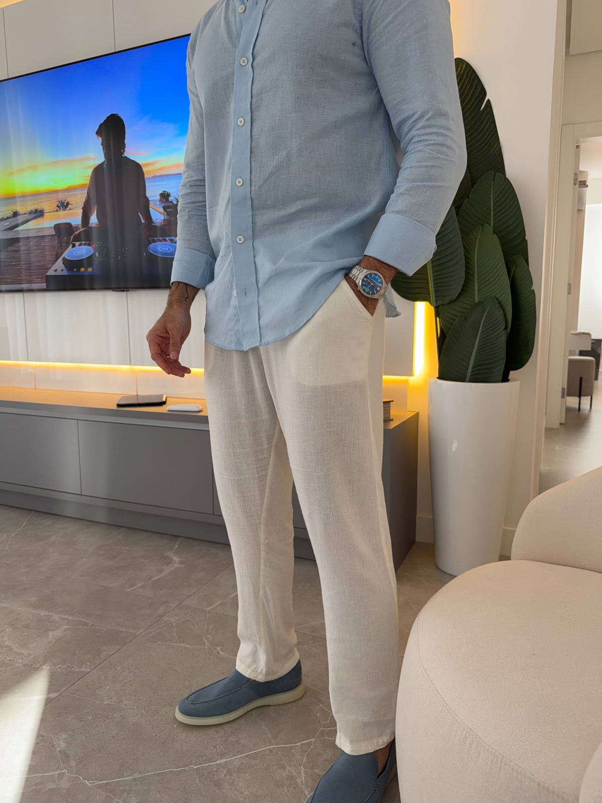 Calça Linho Soft - Off White