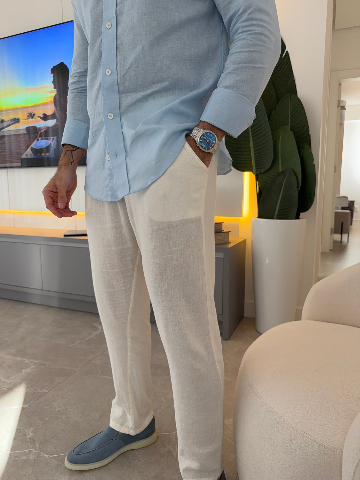 Calça Linho Soft - Off White