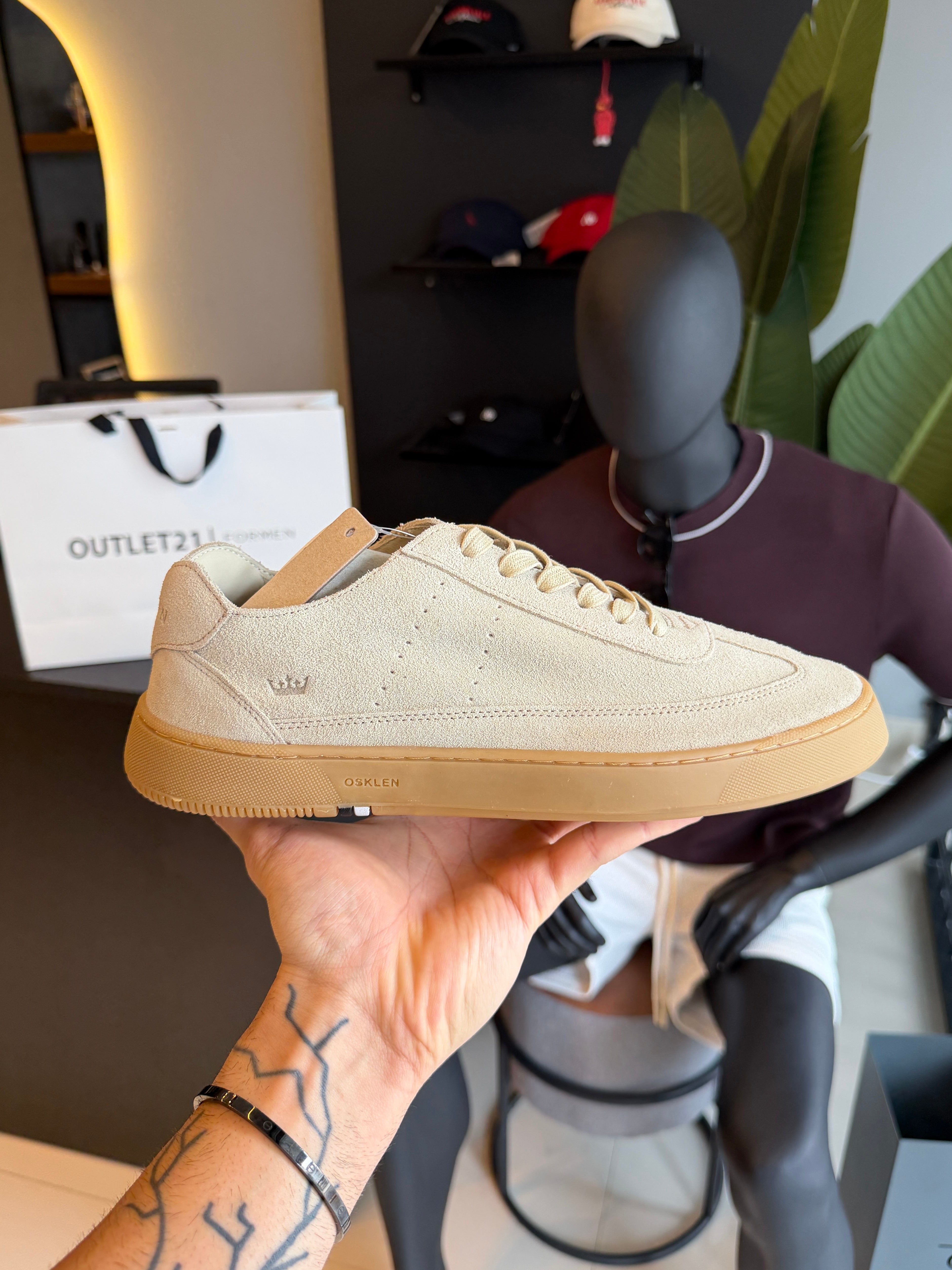 Tênis Osklen Soho Soft Marfim Camurca