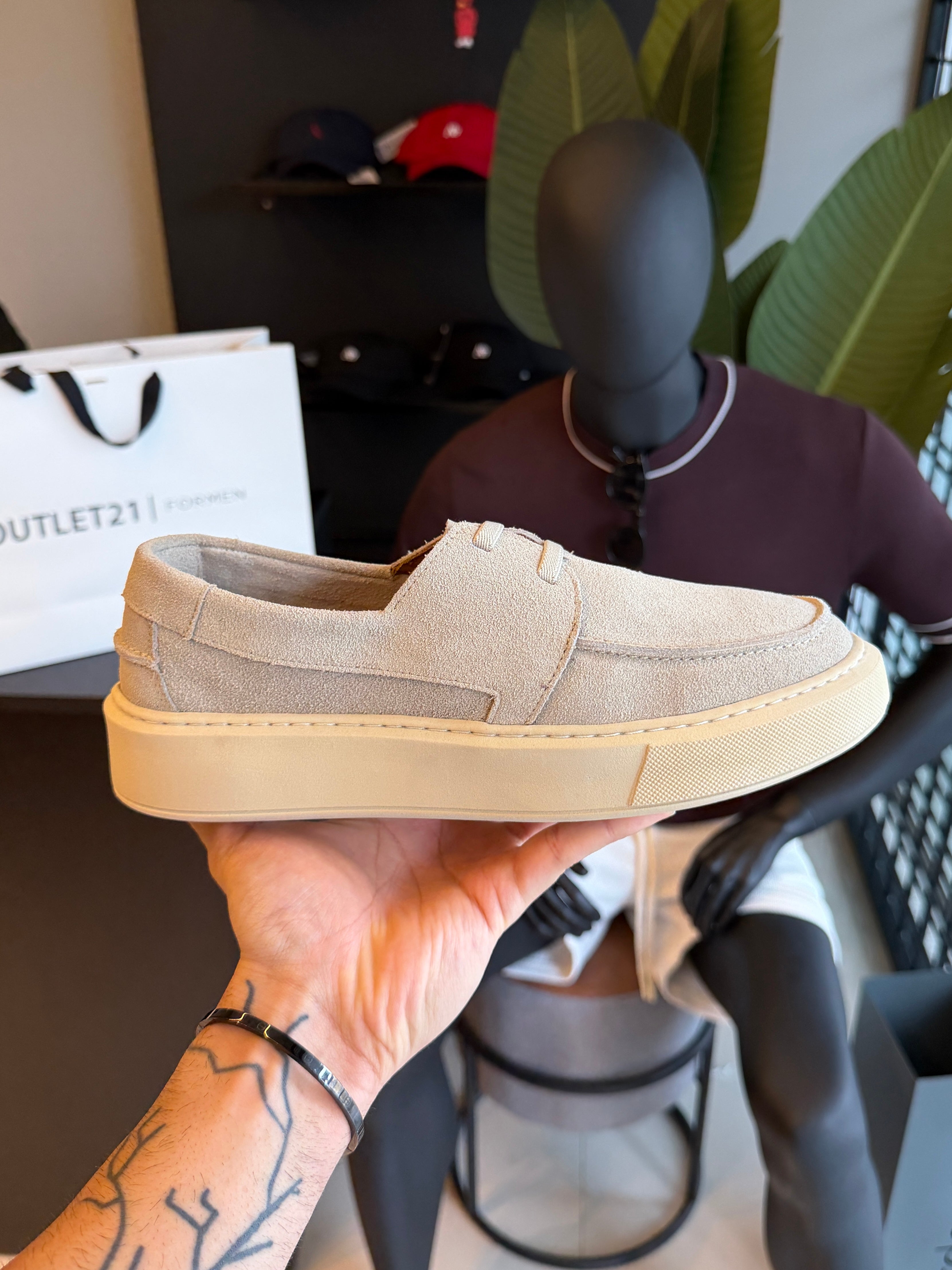 Tênis Loafer - Cinza