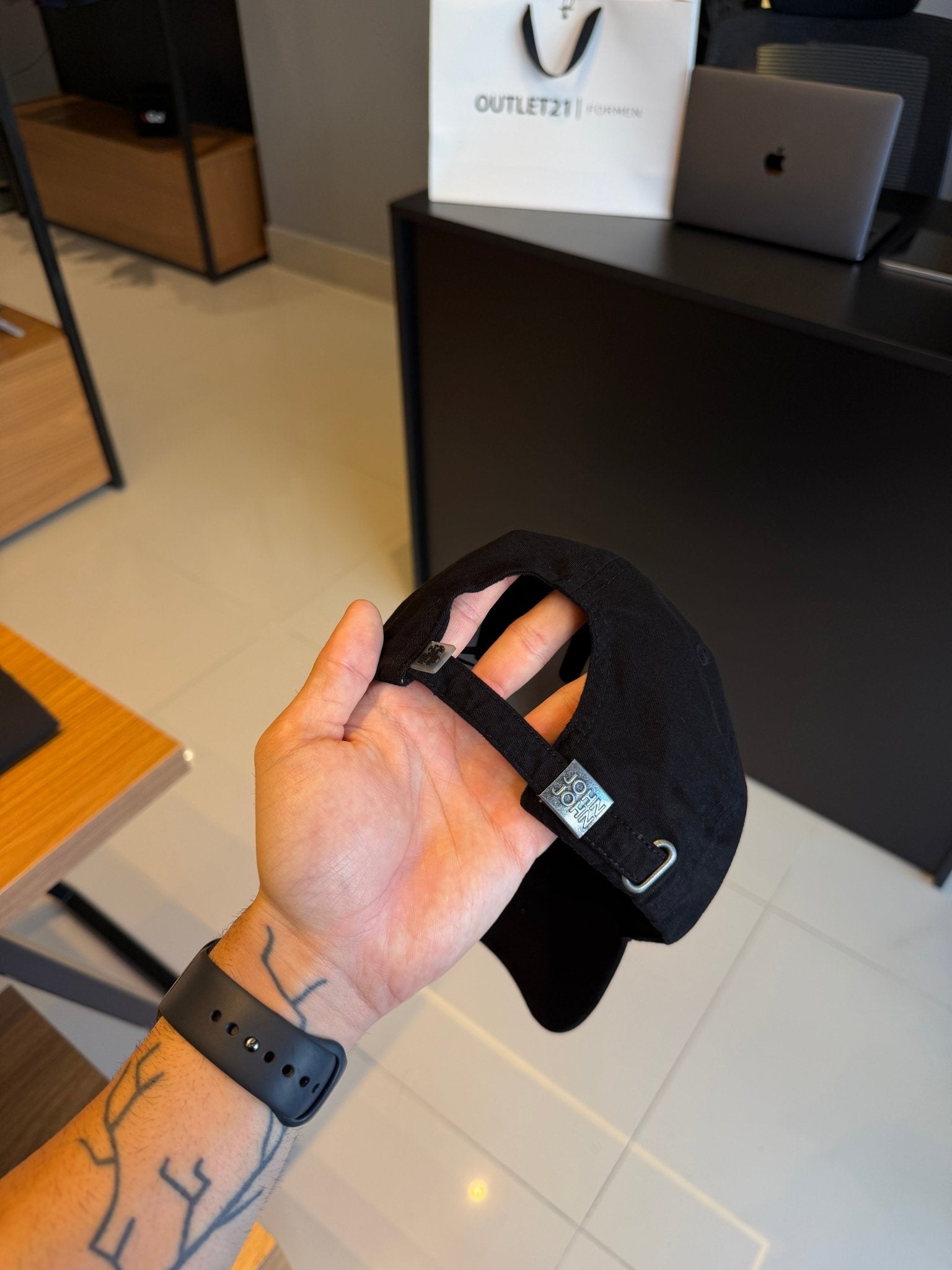 Boné Theo Navy John John - Preto