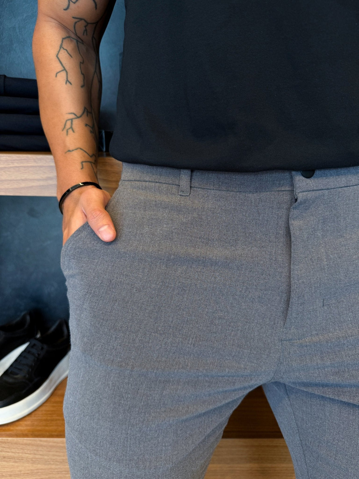 Calça Alfaiataria Berlim - Cinza