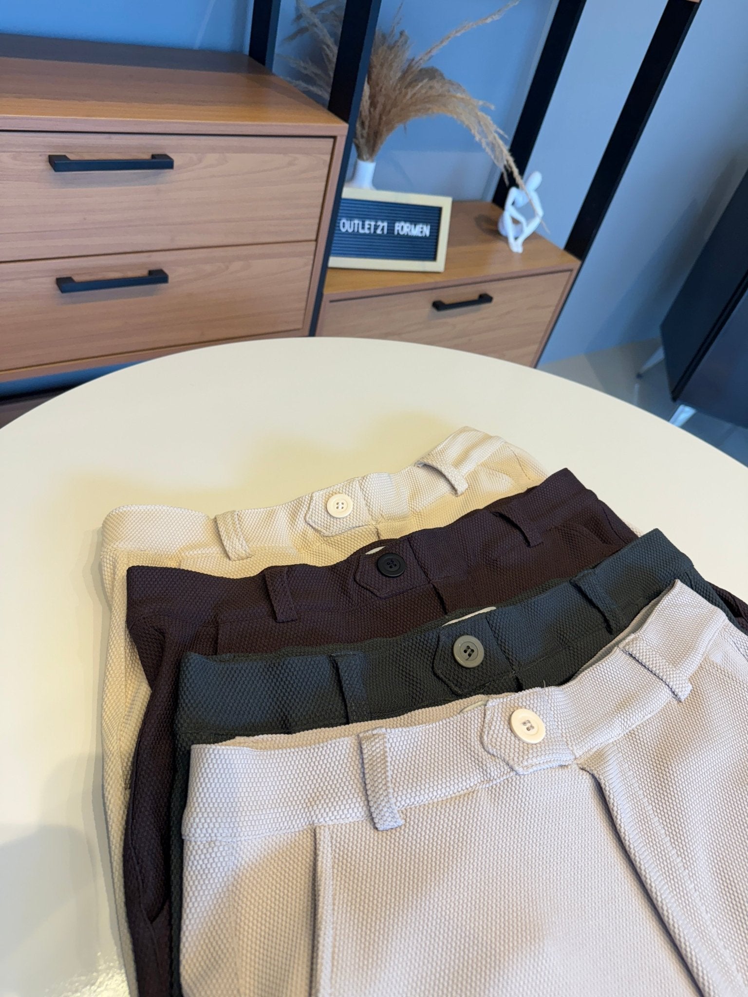 Calça Alfaiataria Granitto Tecido Texturizado - Areia