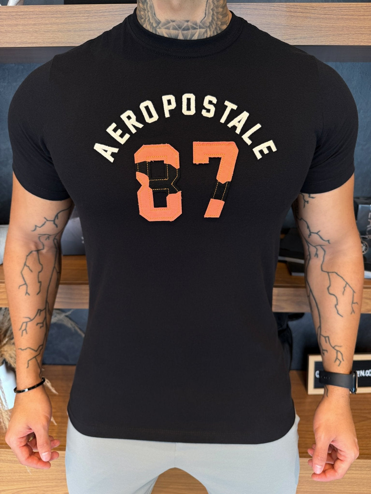 Camiseta Aeropostale 87' - Preta Ref: 0164