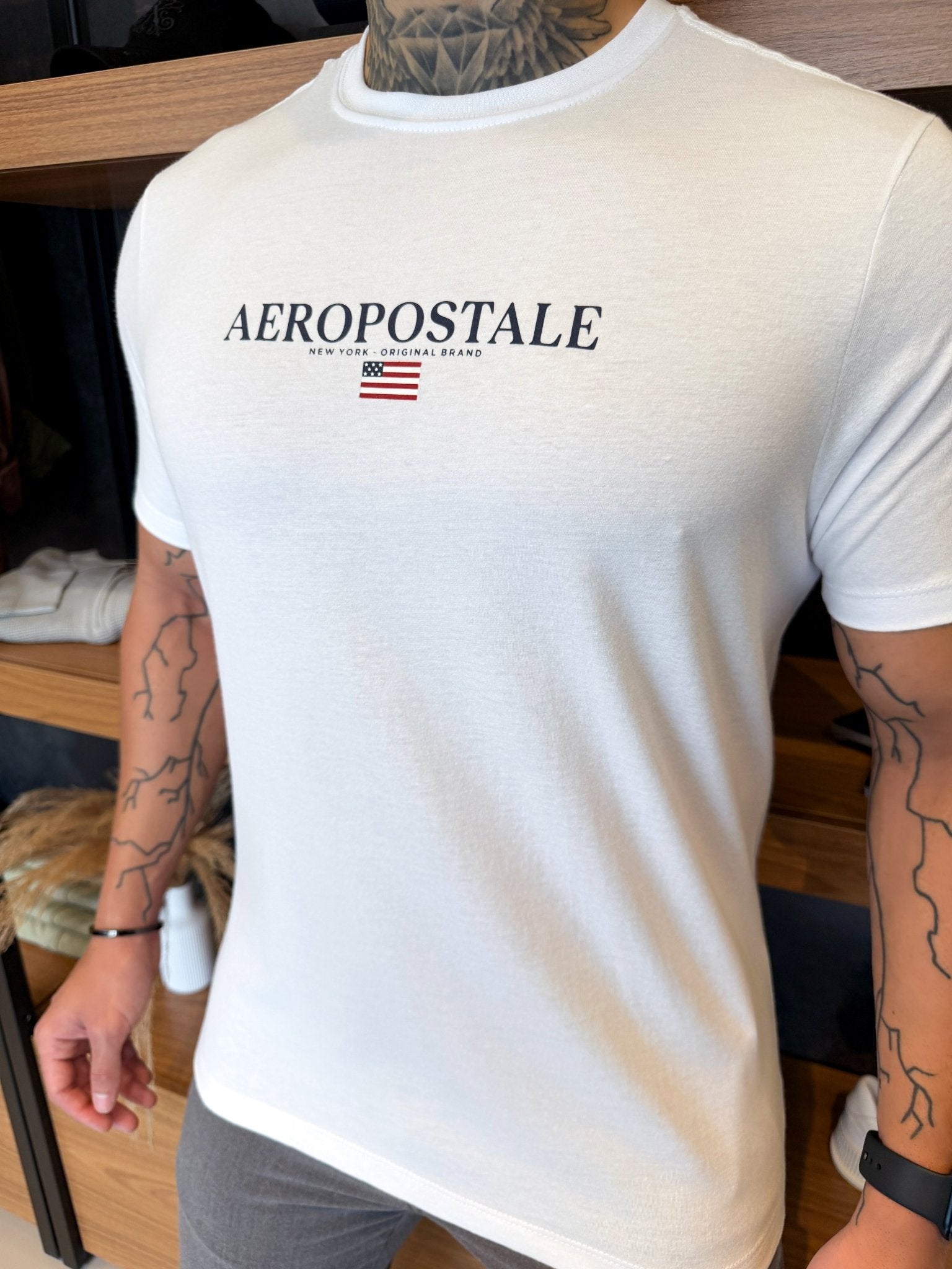 Camiseta Aeropostale New York - Branca