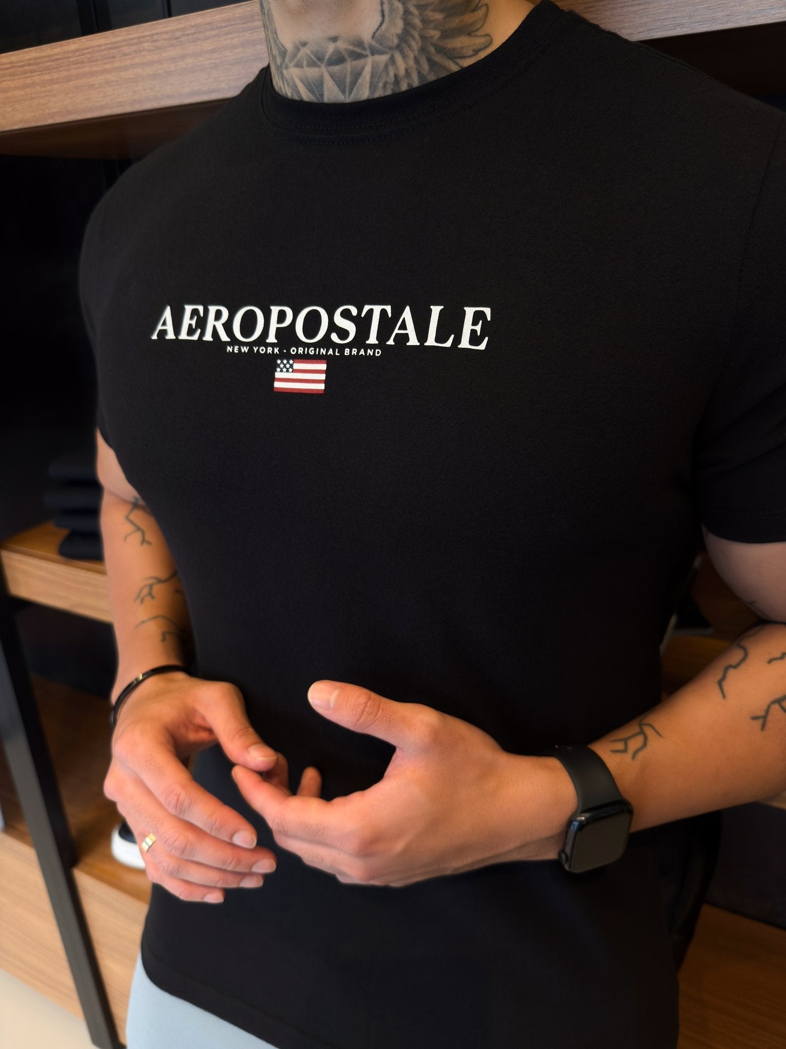 Camiseta Aeropostale New York - Preta