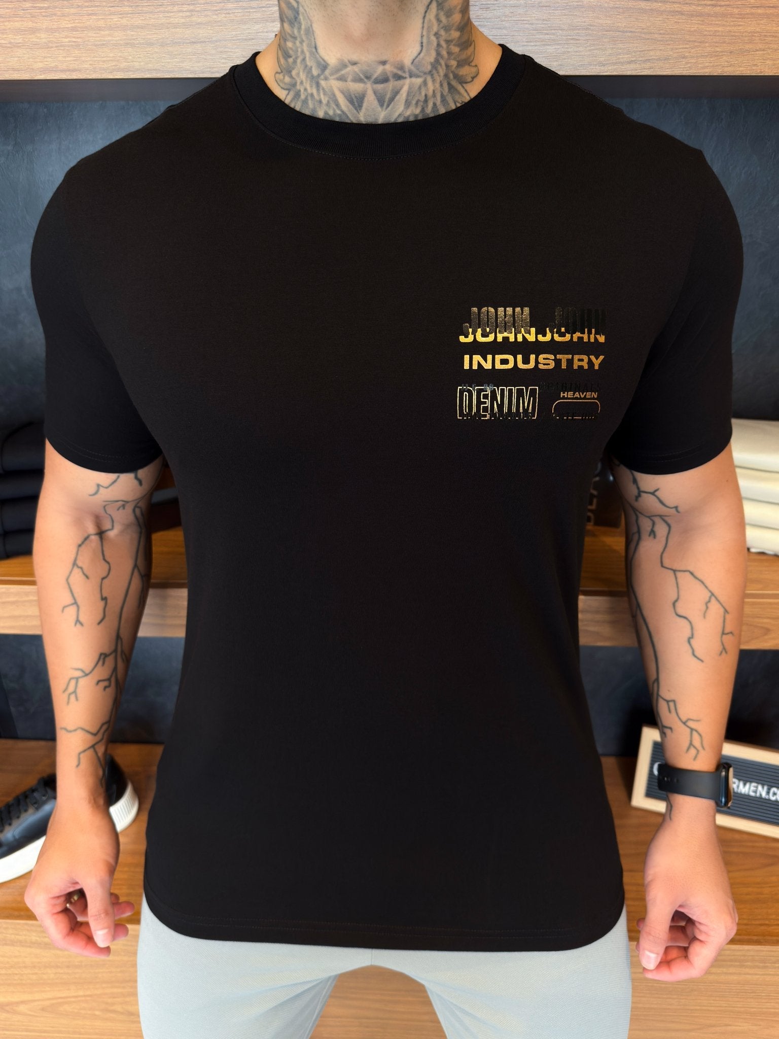 Camiseta John John Pima Industry - Preta