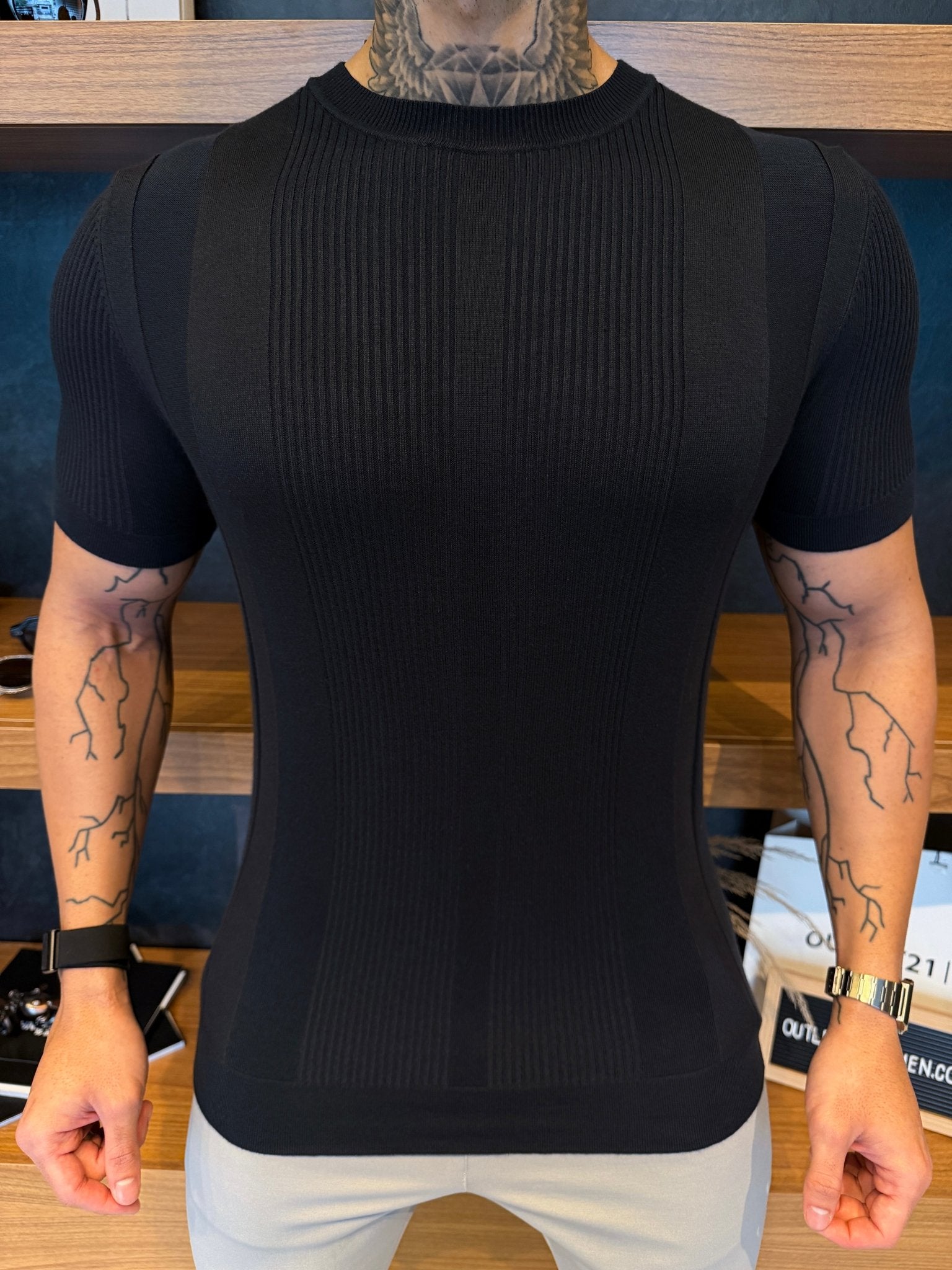 Camiseta Kyoto Tricot Regular Fit - Marinho