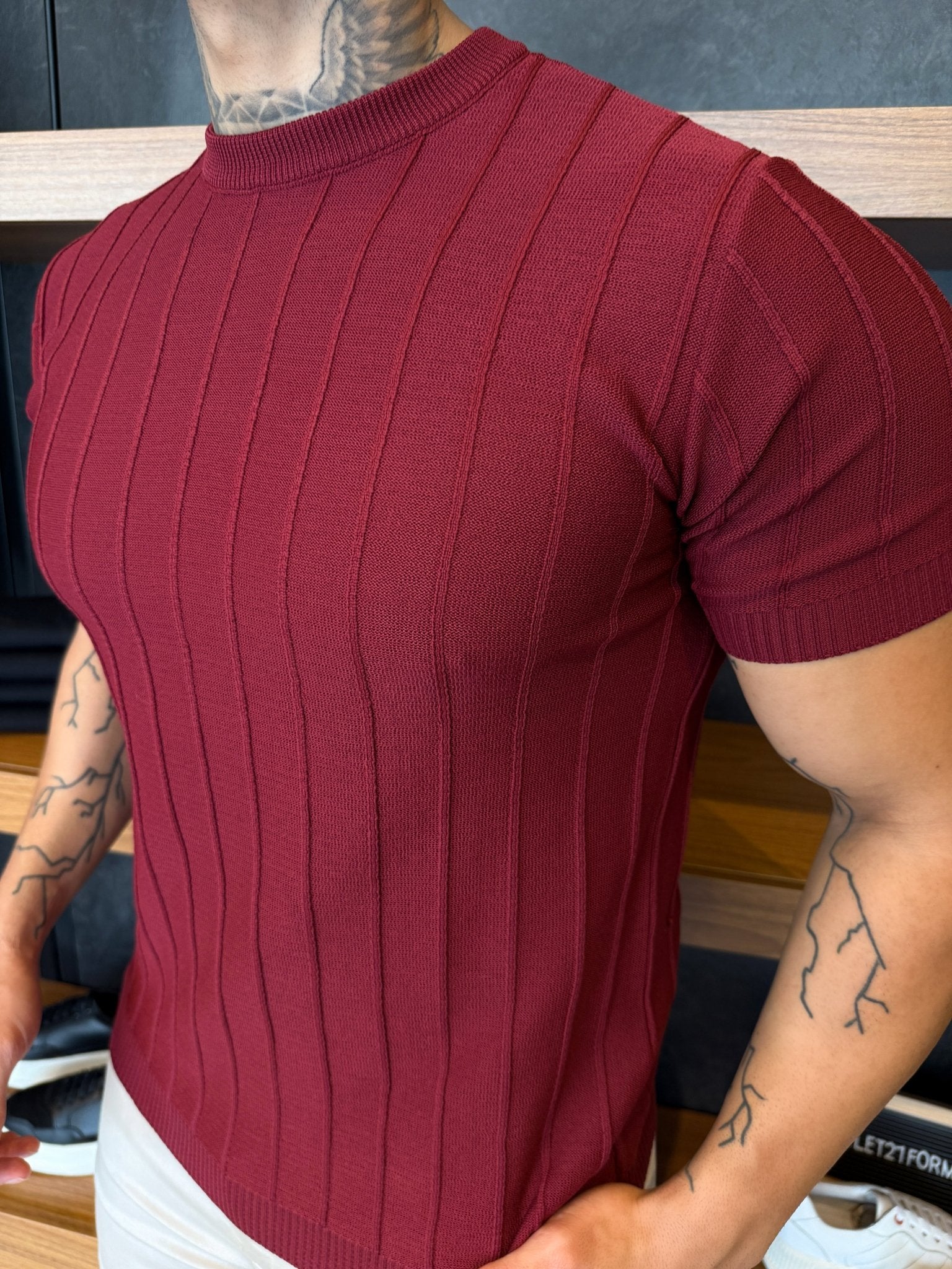 Camiseta Porto Tricot - Bordô