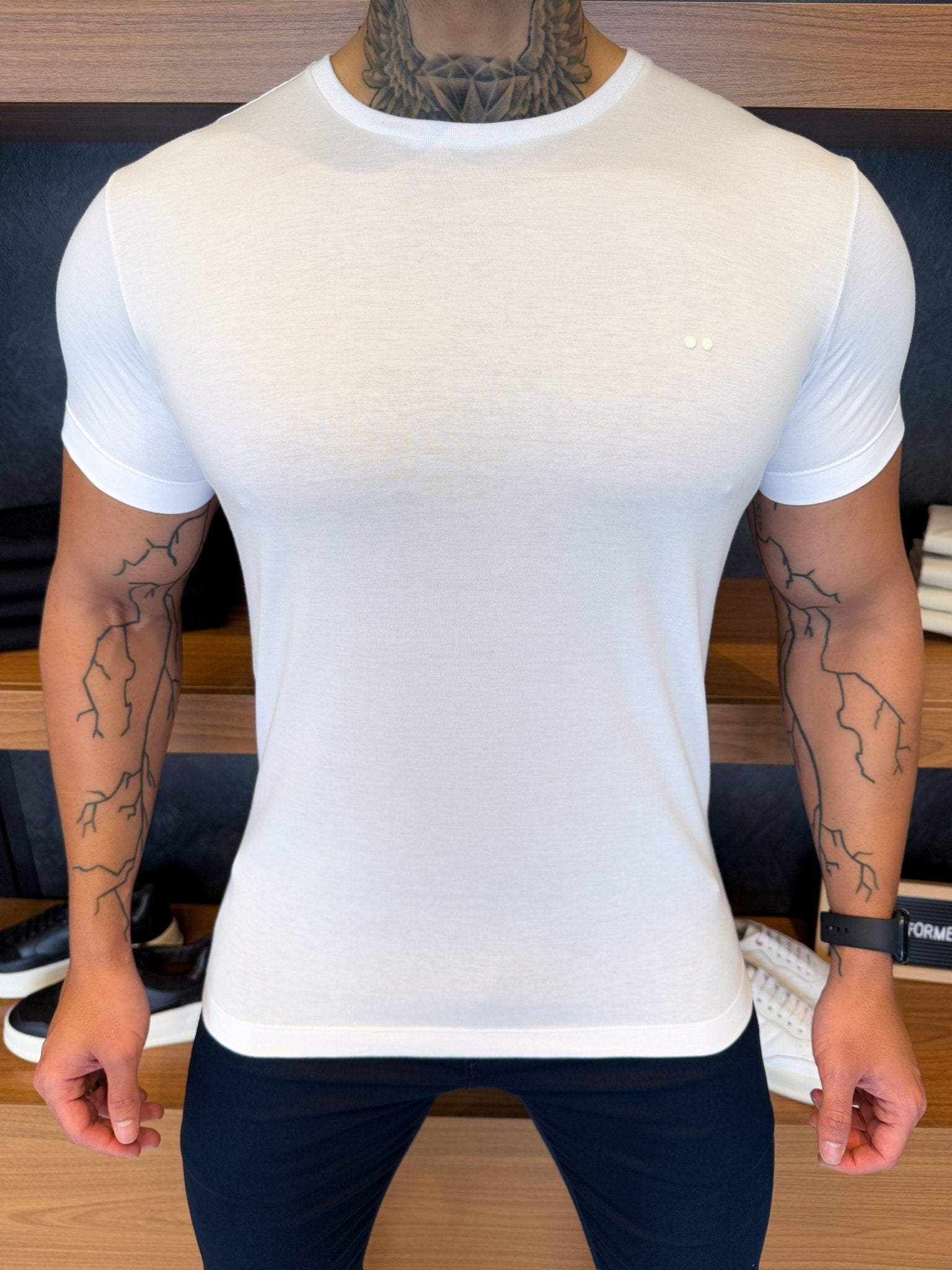 Camiseta Simple Algodão Pima - Branca