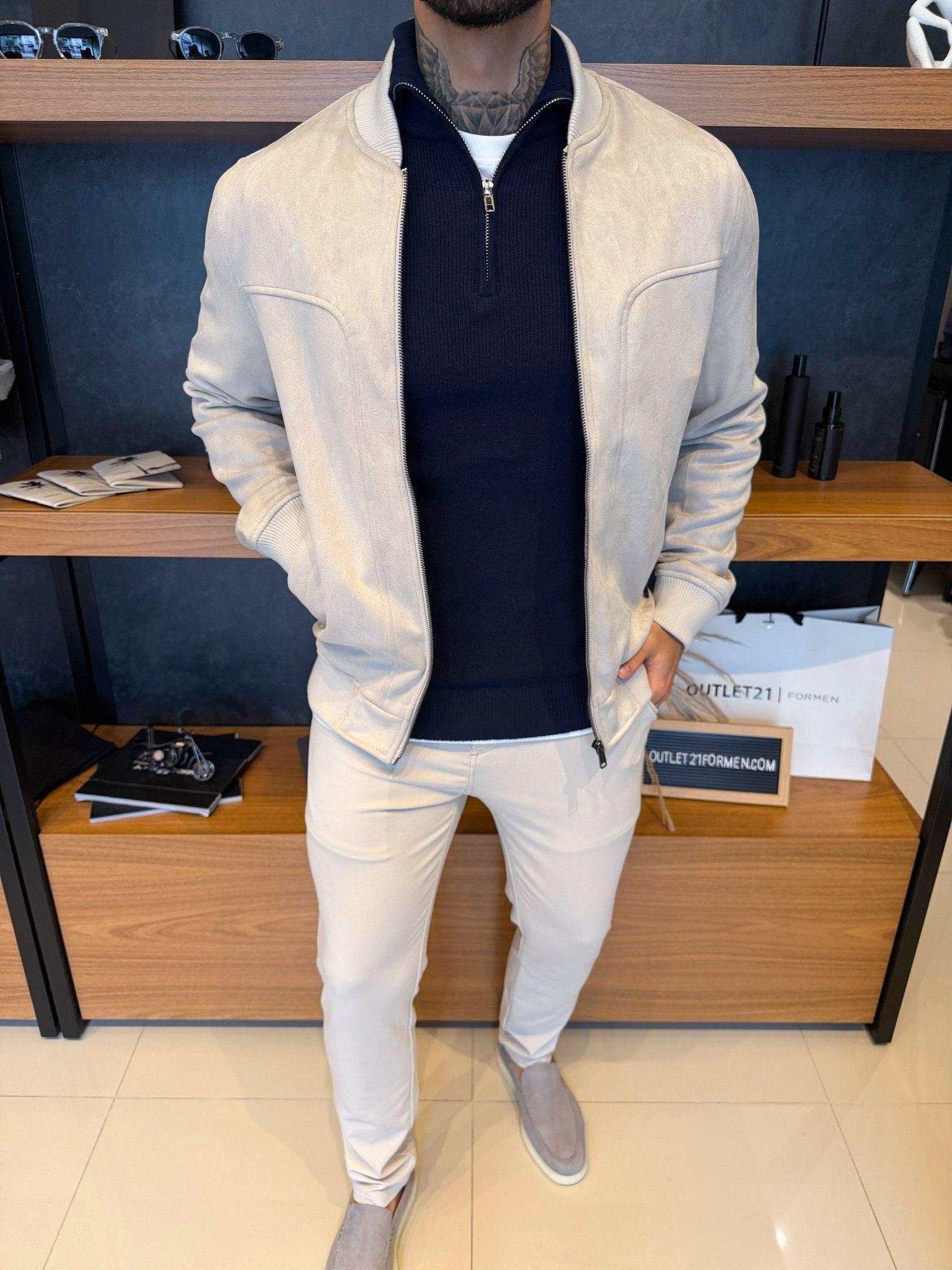 Jaqueta Torino Suede - Cinza