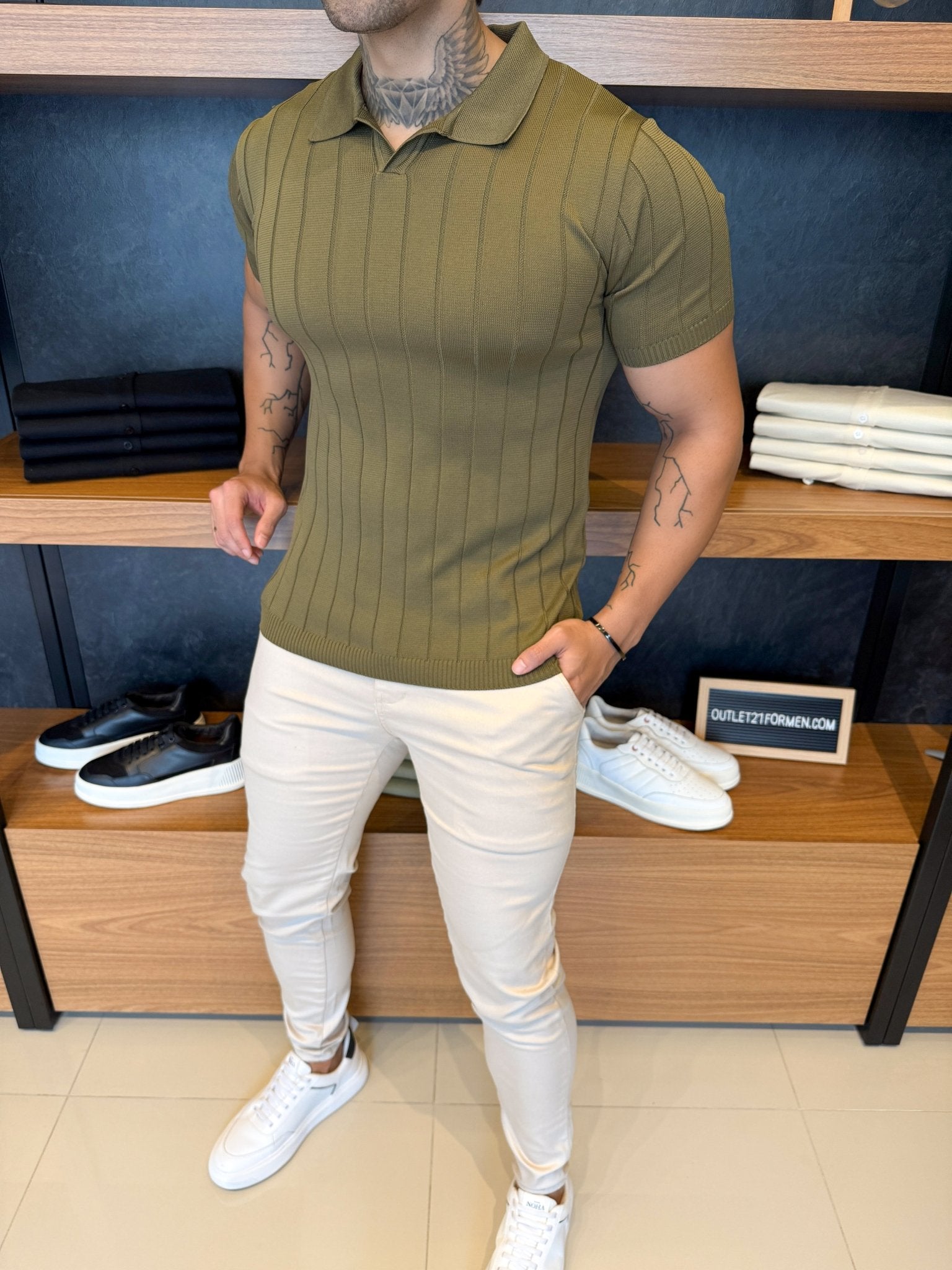 Polo Capri Tricot - Verde Oliva