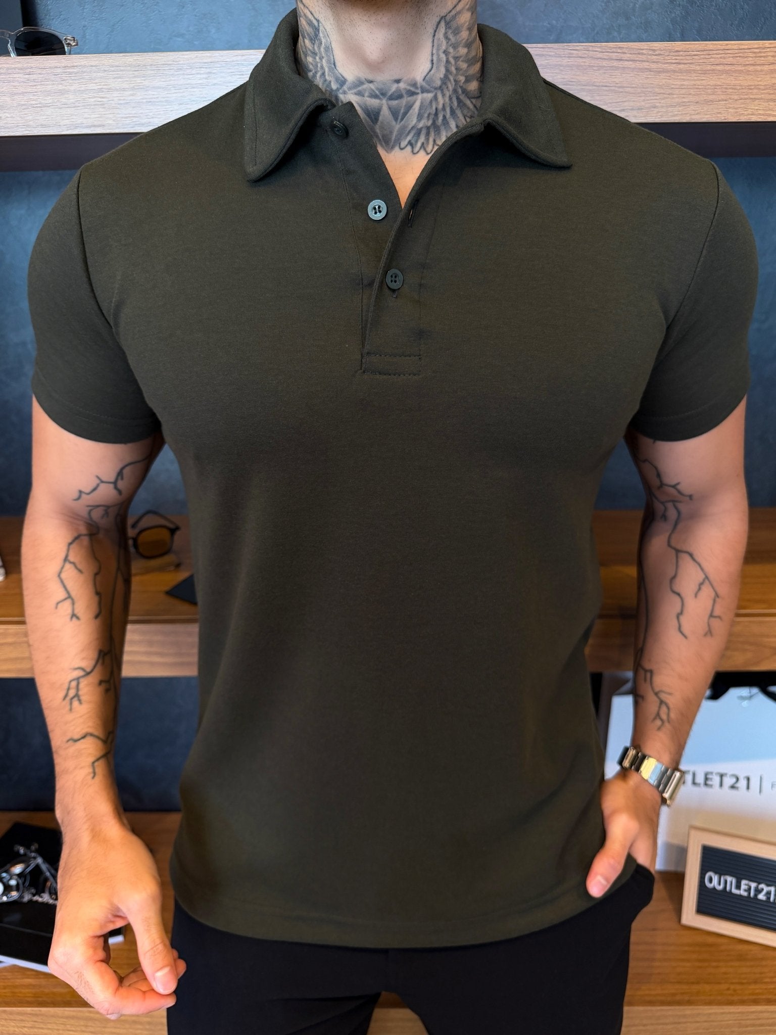 Polo Cotton Soft - Militar