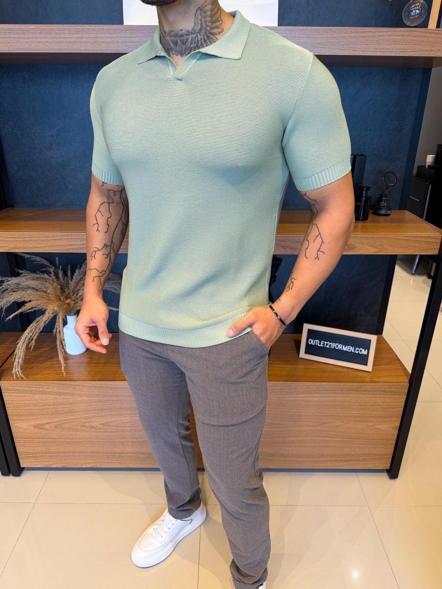 Polo Noah Tricot - Verde Claro