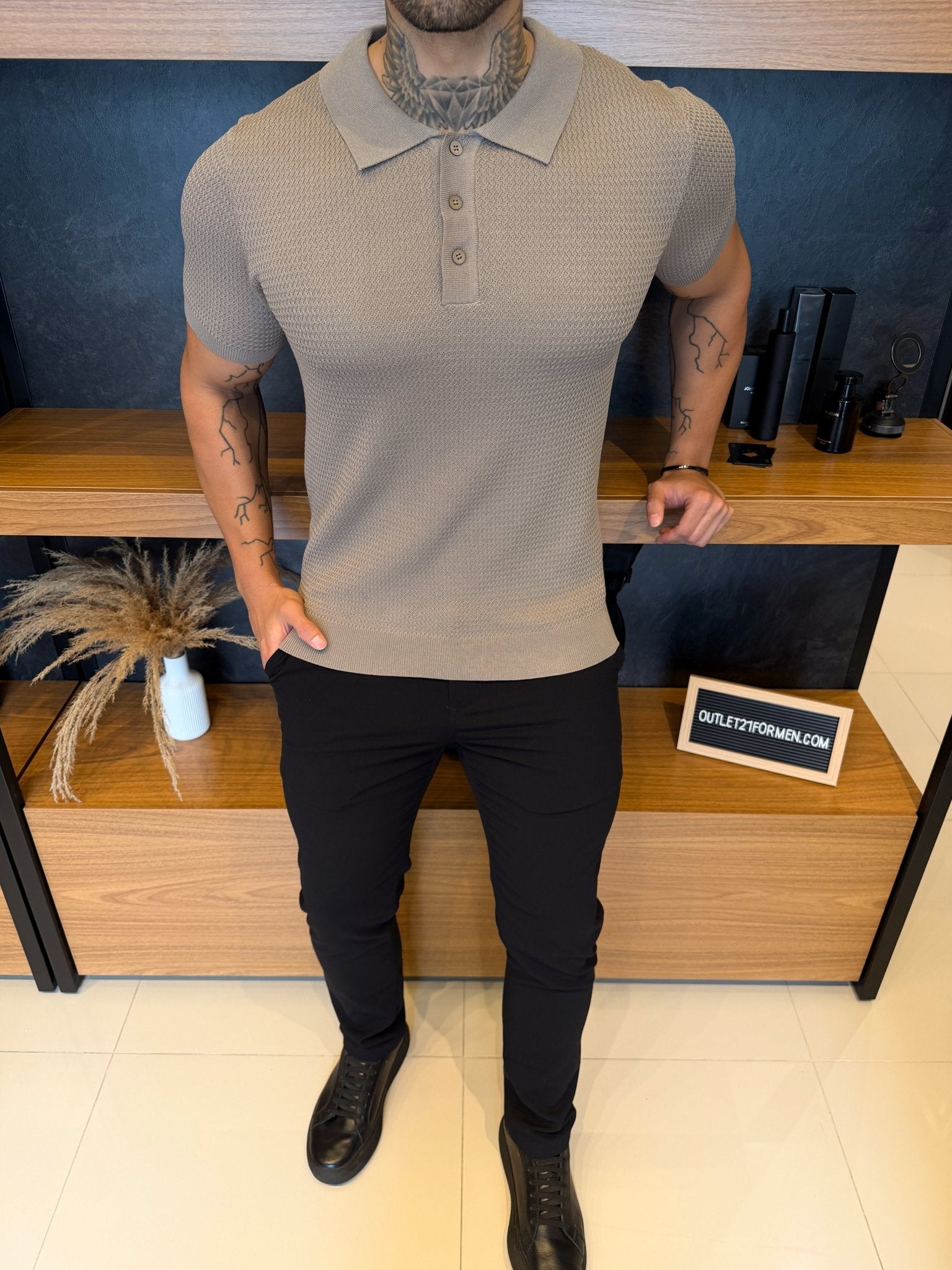 Polo Veneza Tricot - Khaki