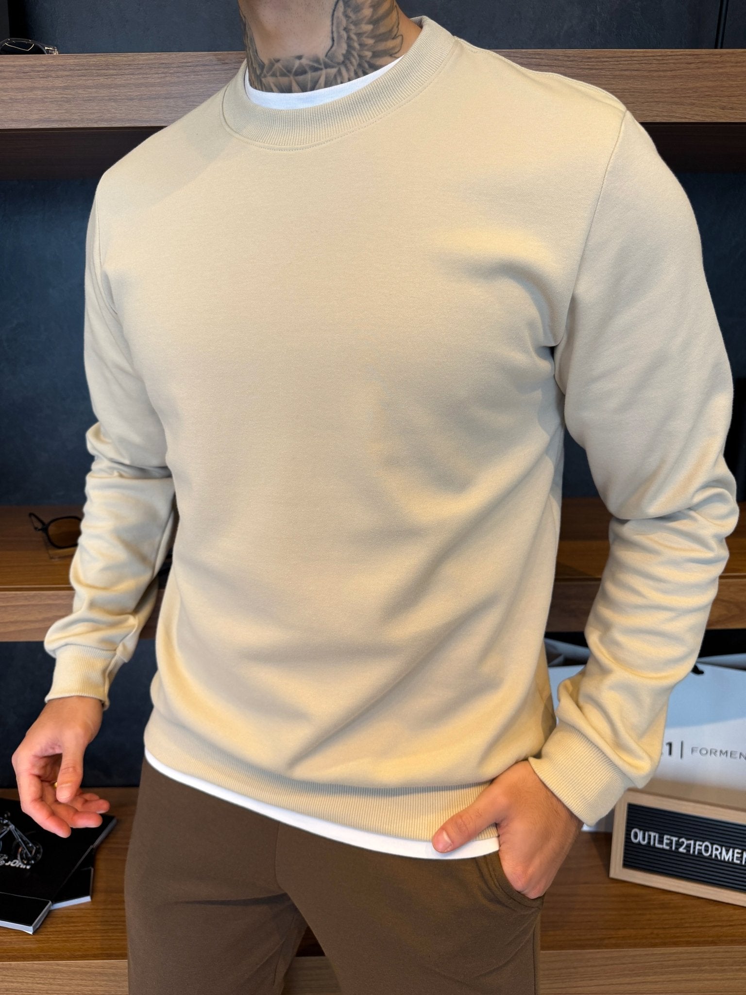 Suéter Brooklyn Cotton Comfort - Khaki