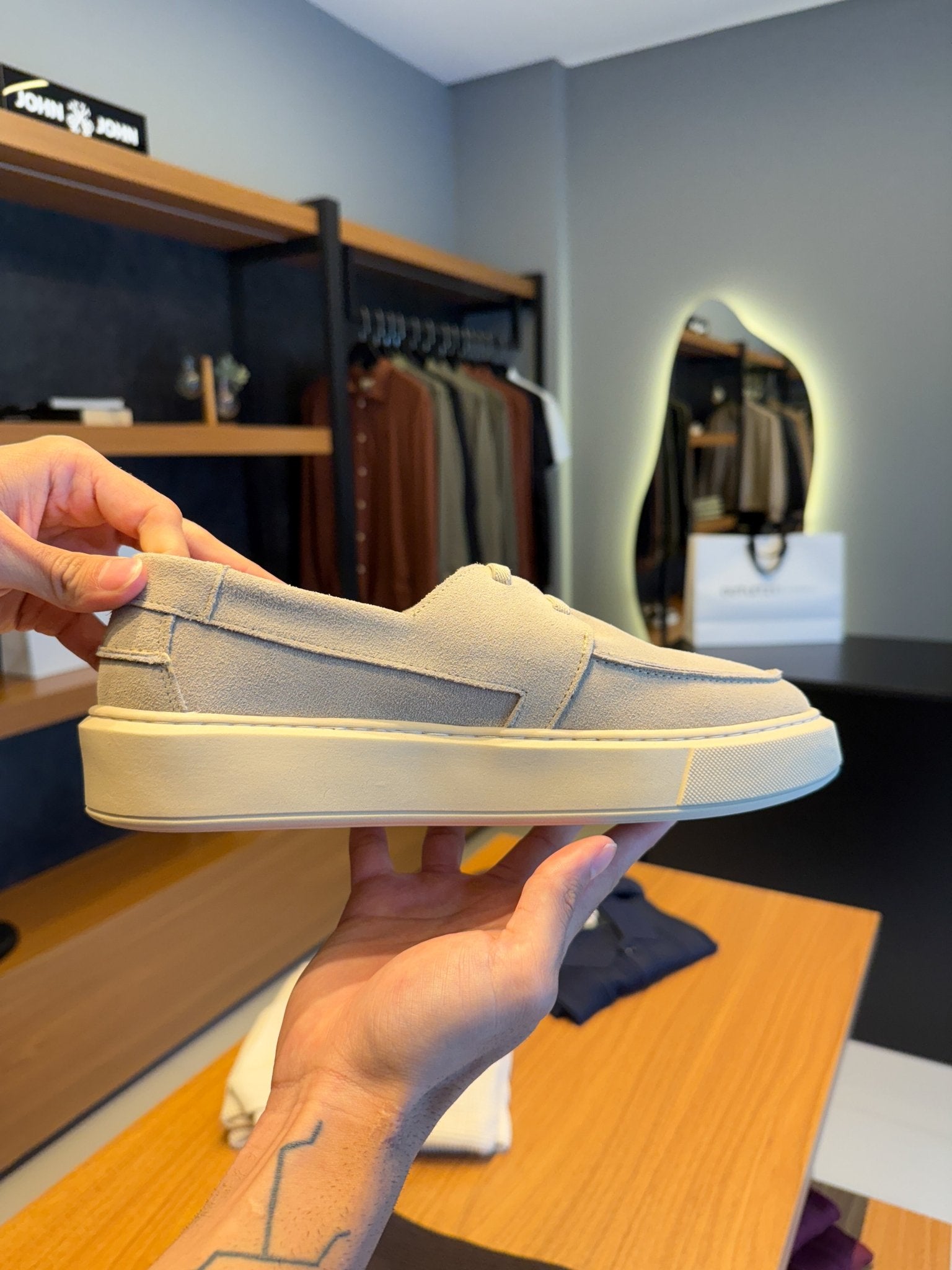 Tênis Loafer - Cinza