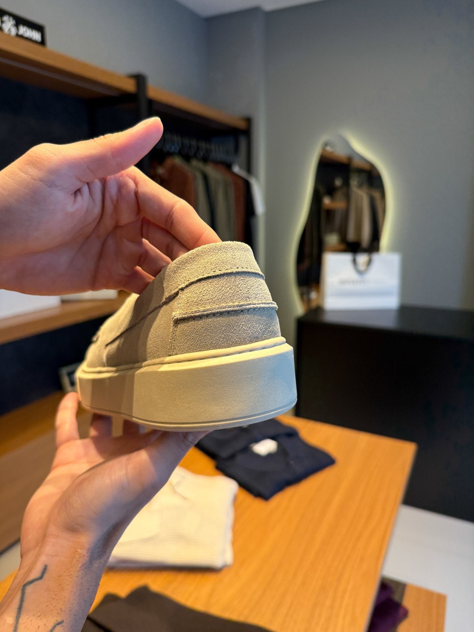 Tênis Loafer - Cinza