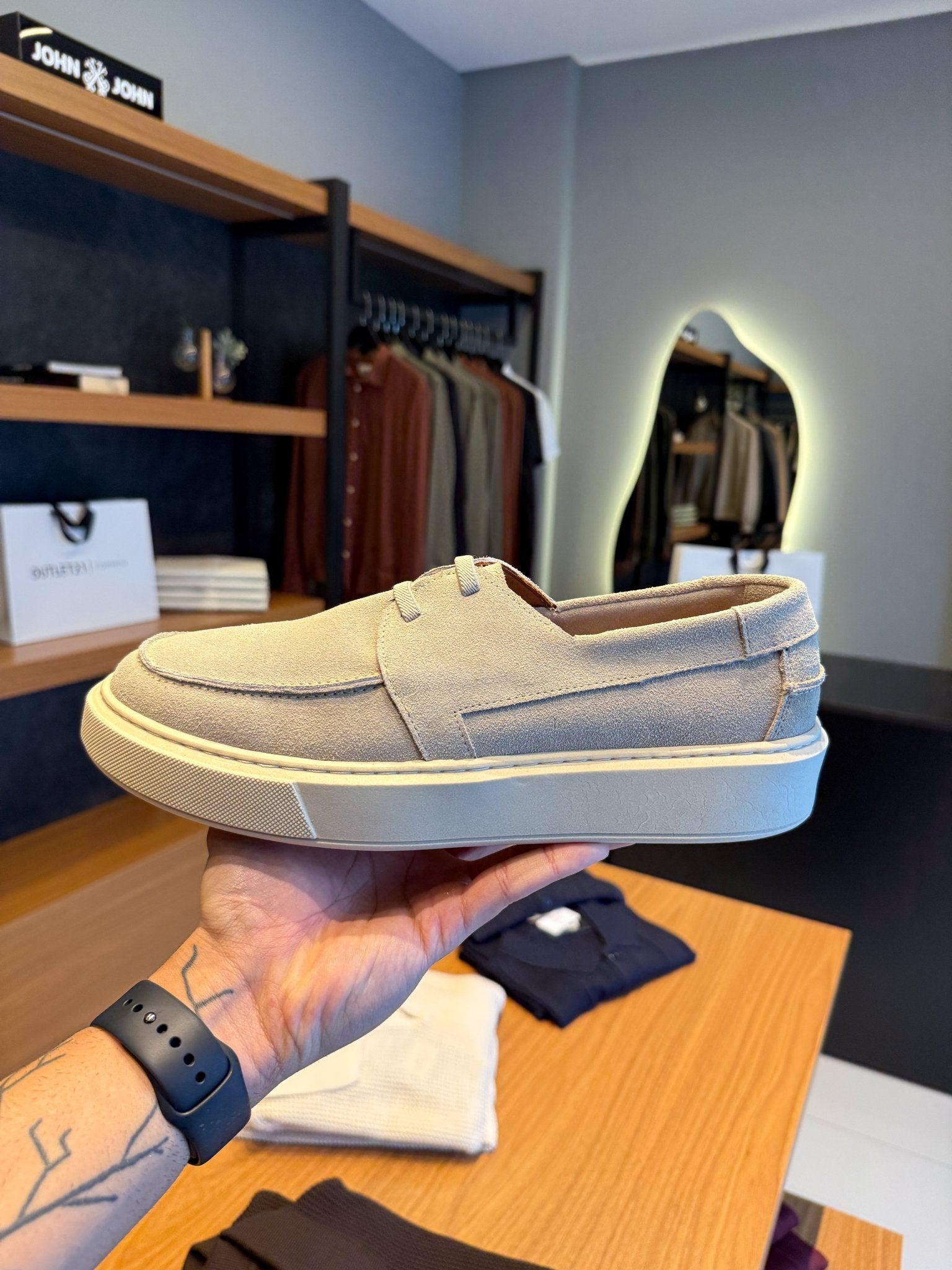 Tênis Loafer - Cinza