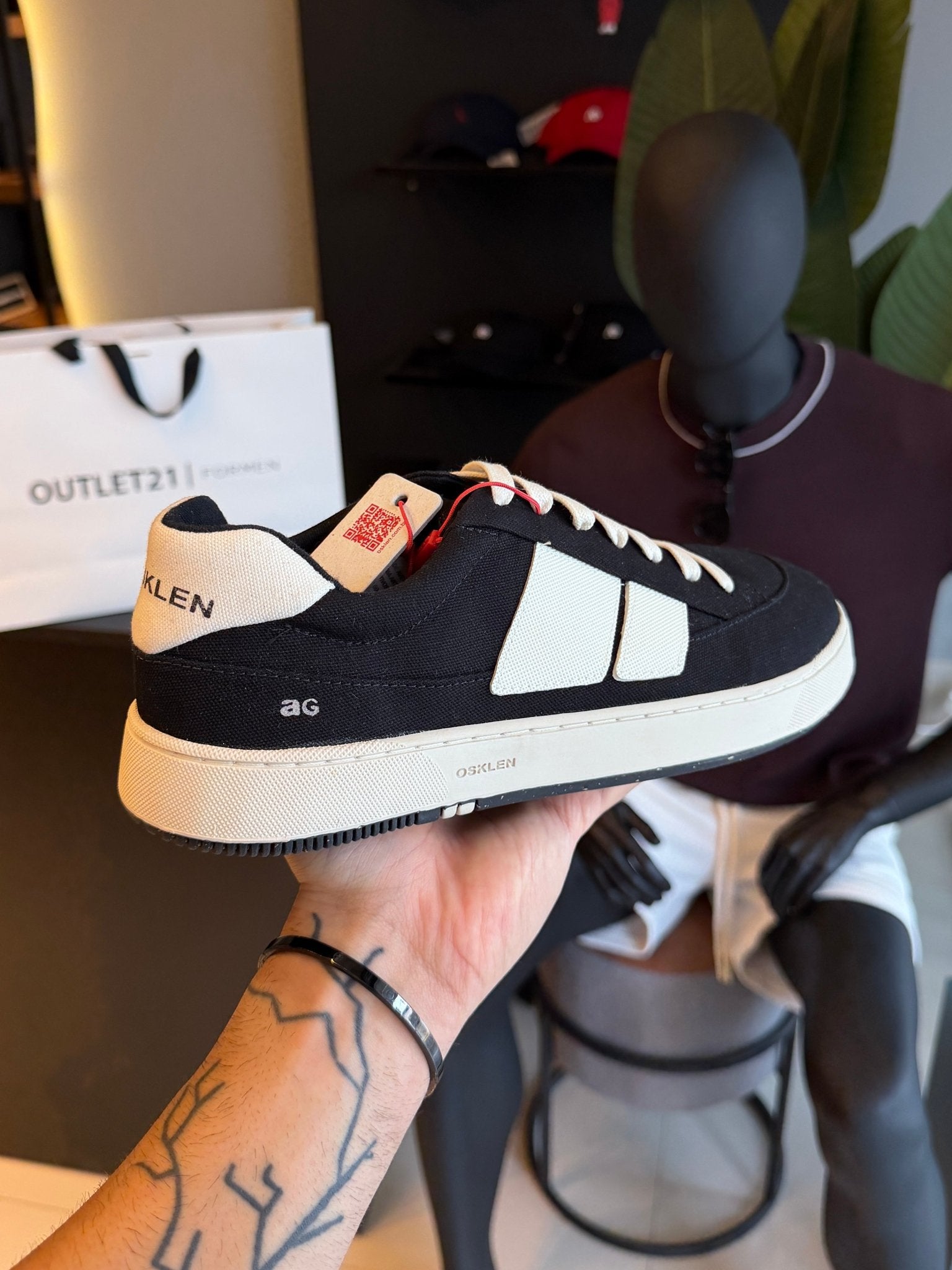 Tênis Osklen Canvas Ag Sneaker Preto