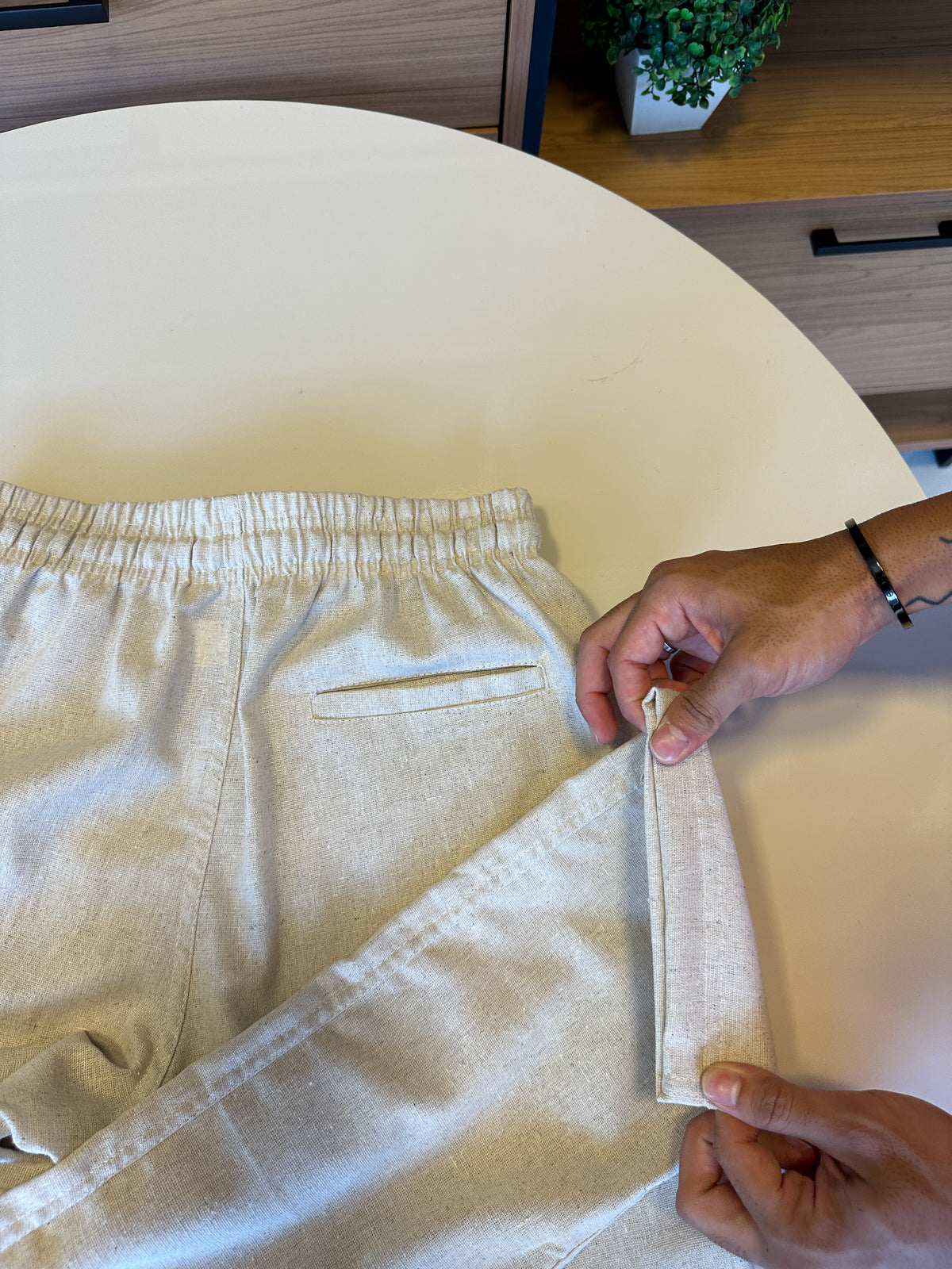 Calça Linho - Natural