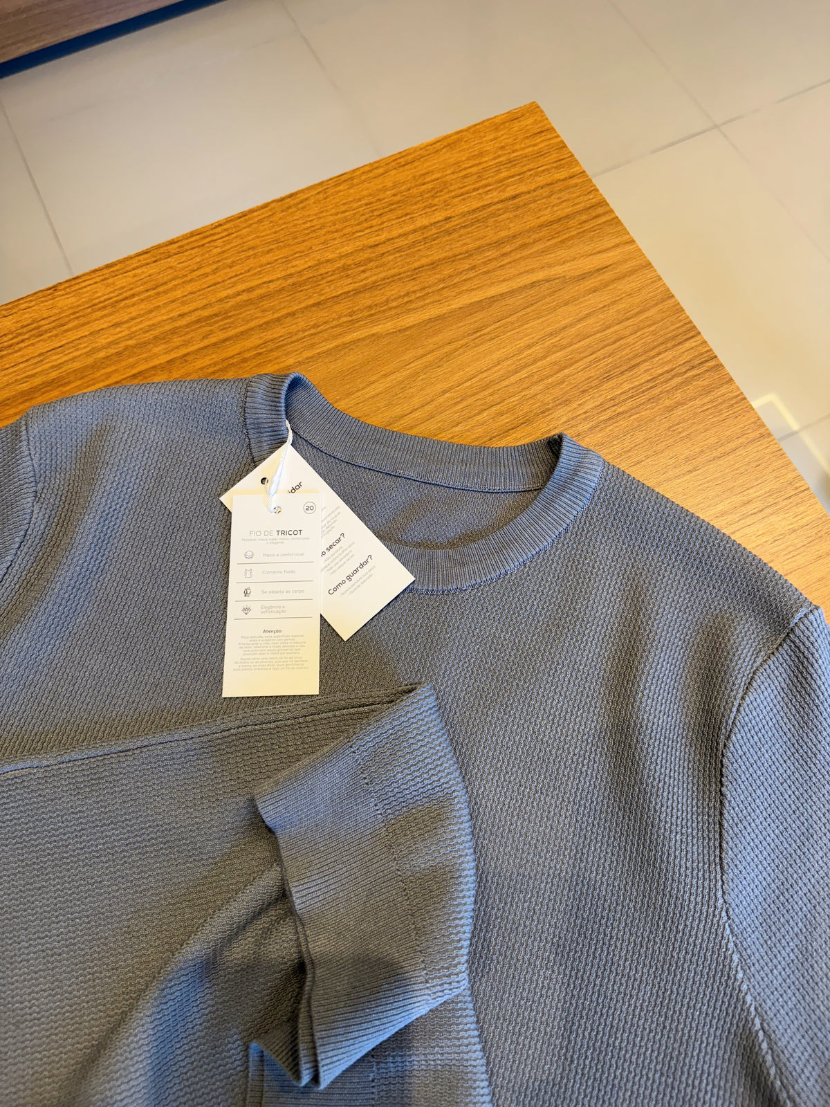 Camiseta Marbella Tricot Nobre - Cinza