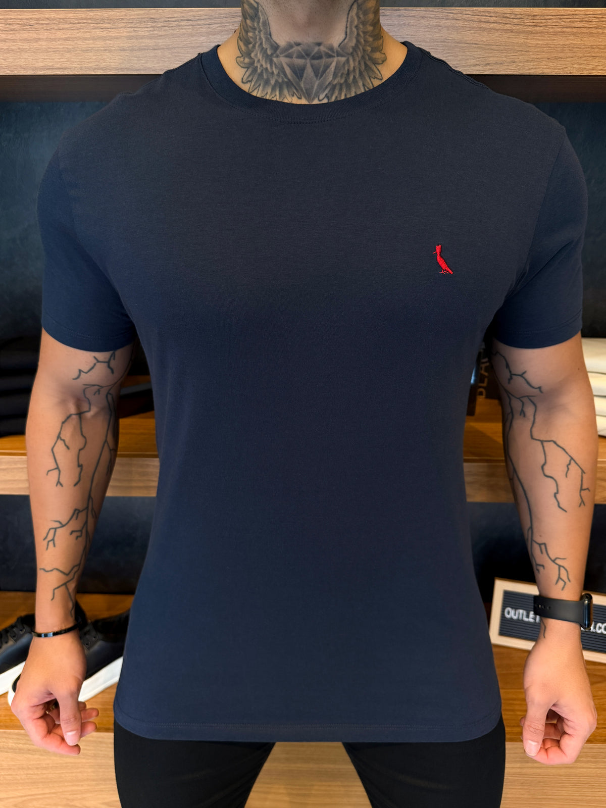 Camiseta Reserva Logo Peito Vermelho - Marinho