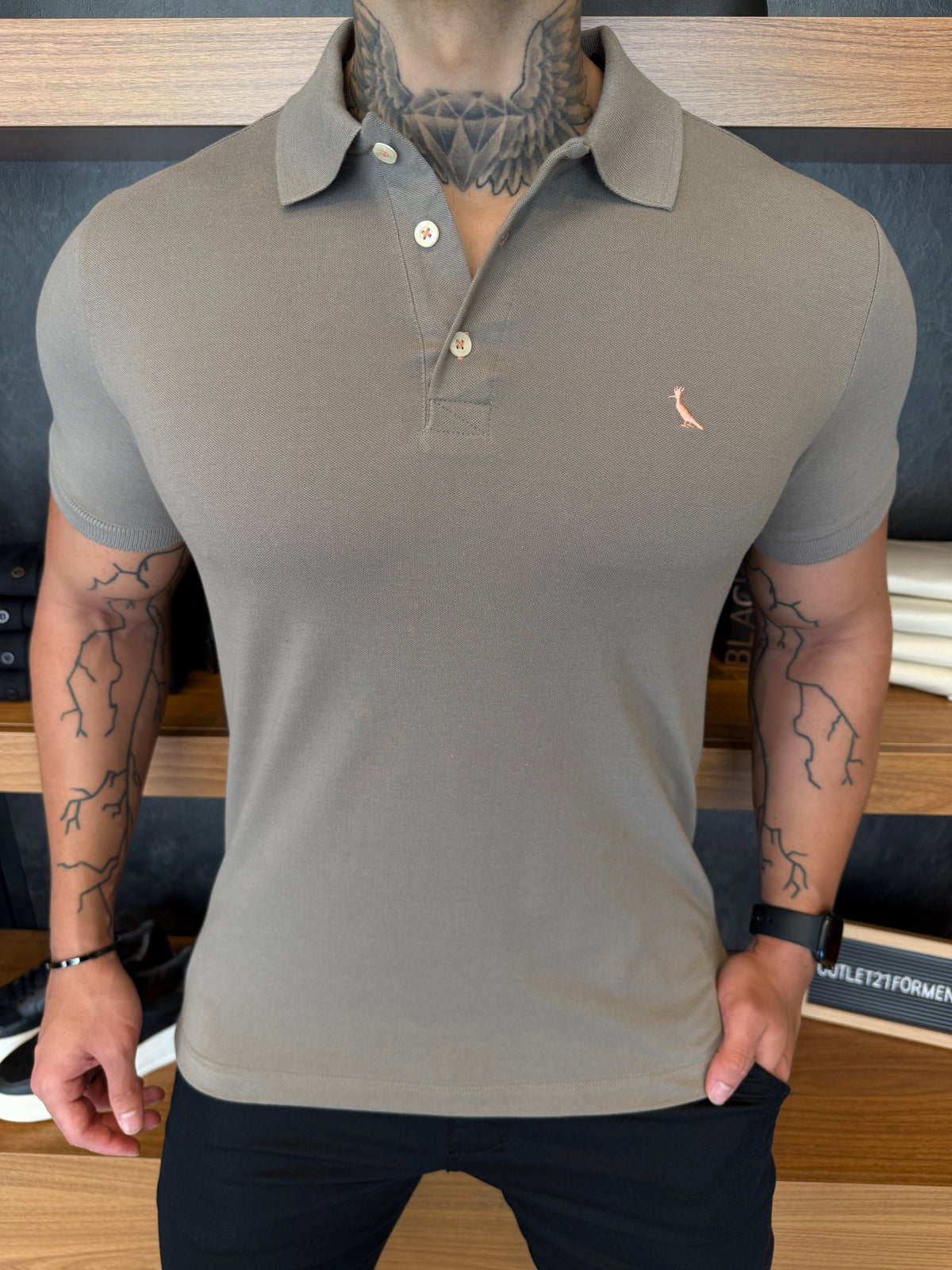 Polo Reserva Logo Peito - Cinza Lua