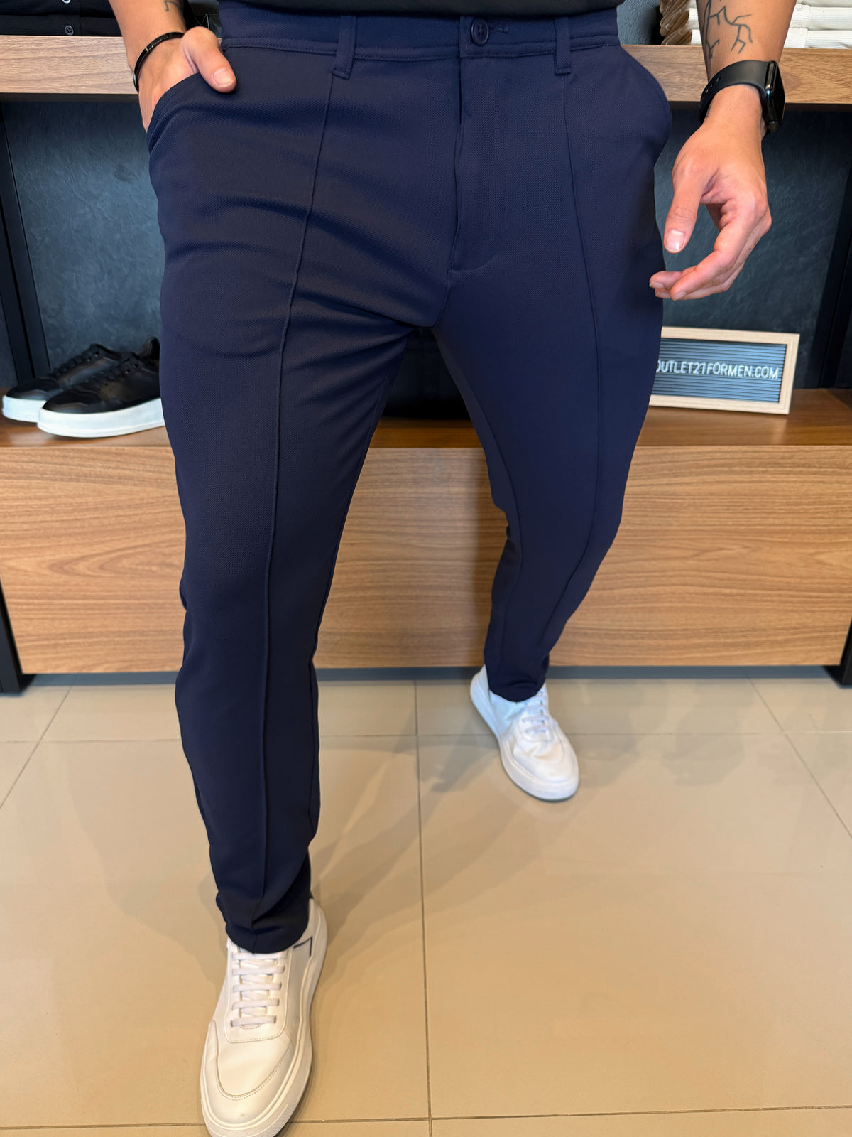 Calça Alfaiataria Siena - Marinho