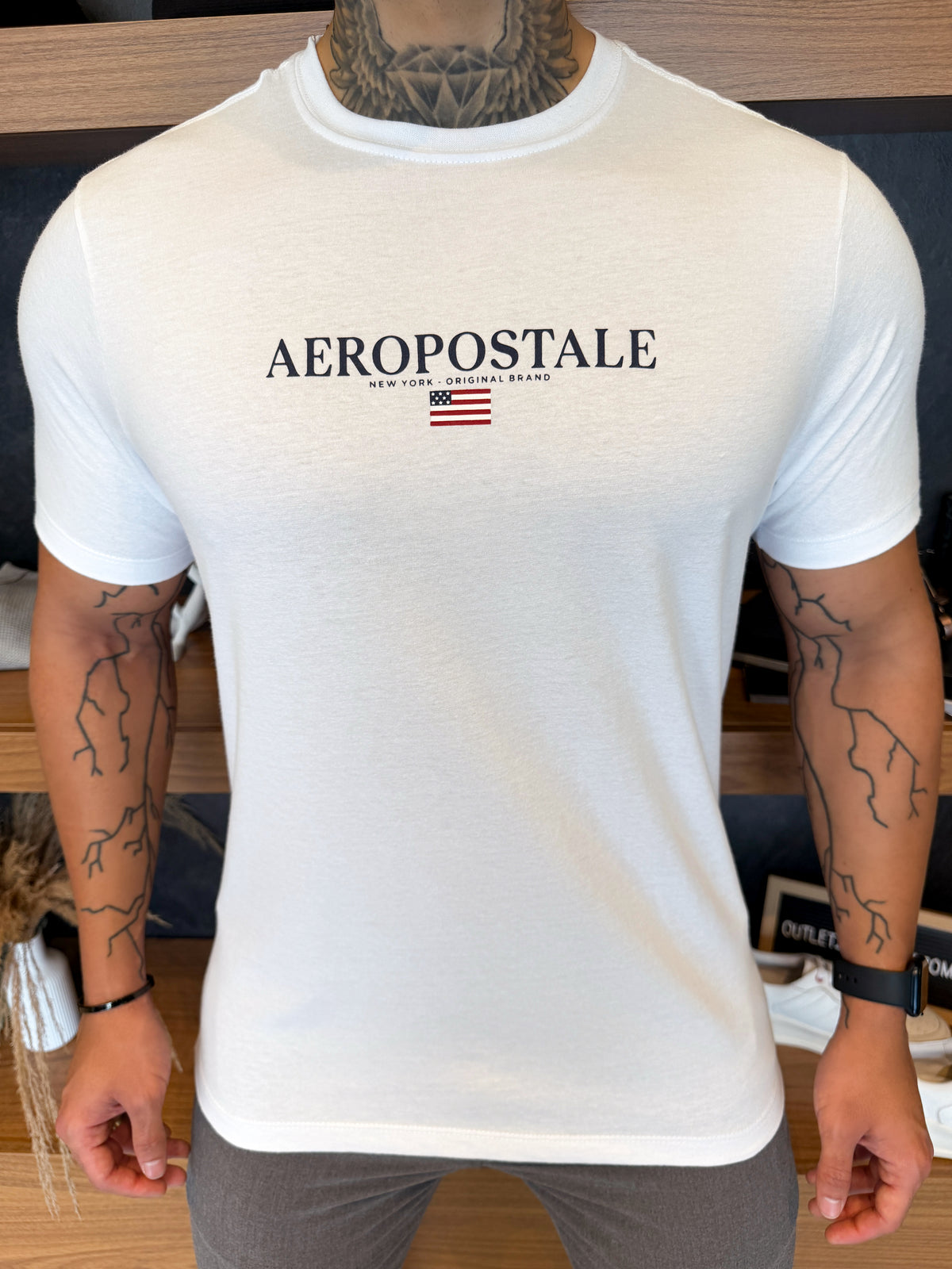 Camiseta Aeropostale New York - Branca