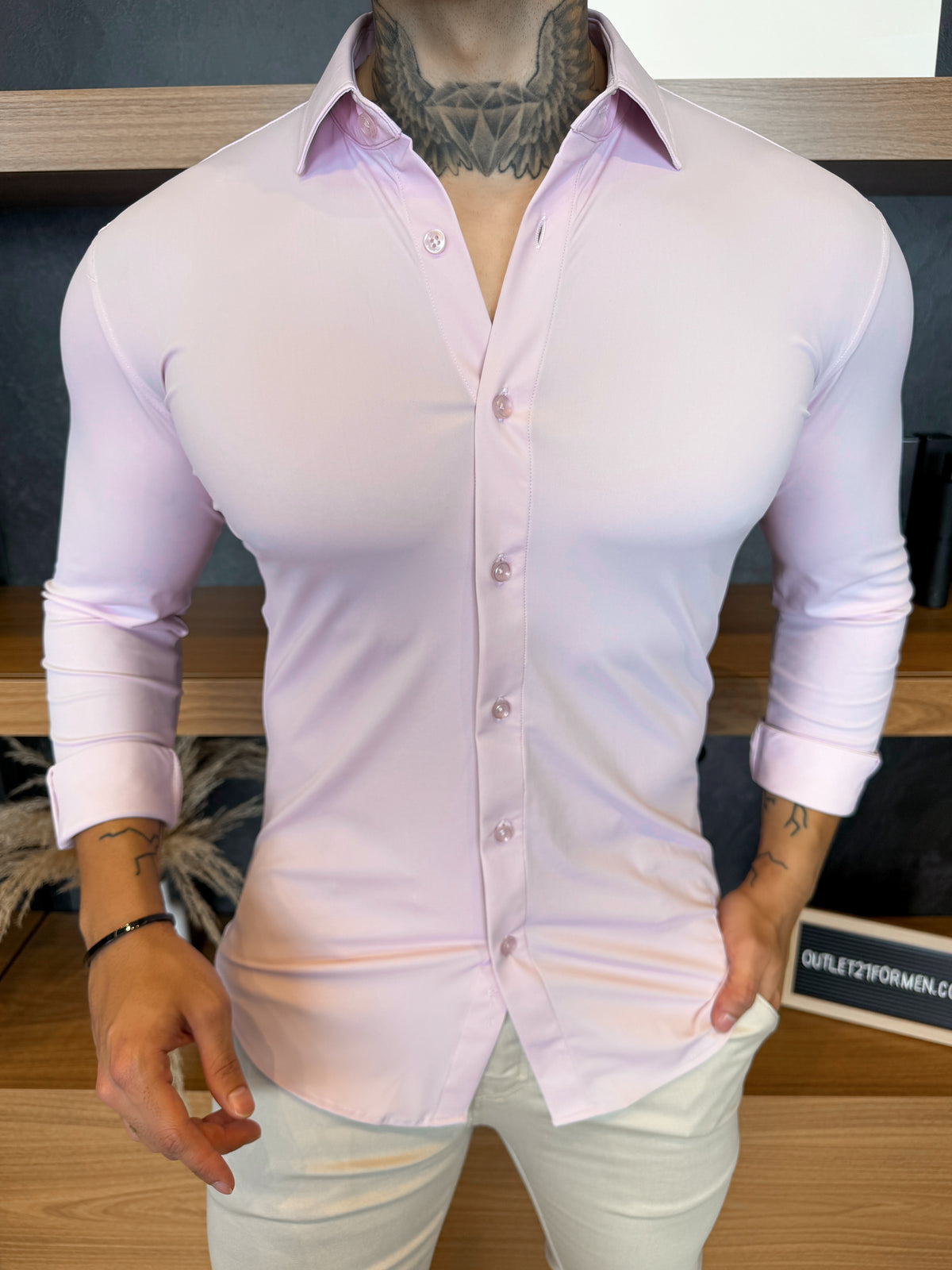 Camisa Tech Soft Manga Longa - Rosa Claro