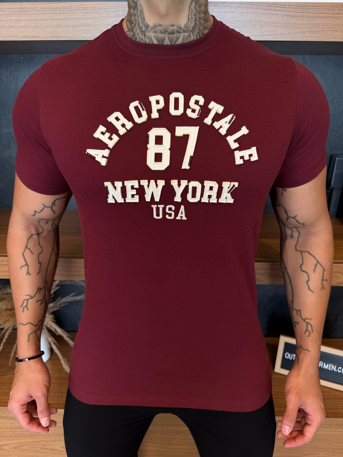 Camiseta Aeropostale 87' - Bordô Ref: 0117