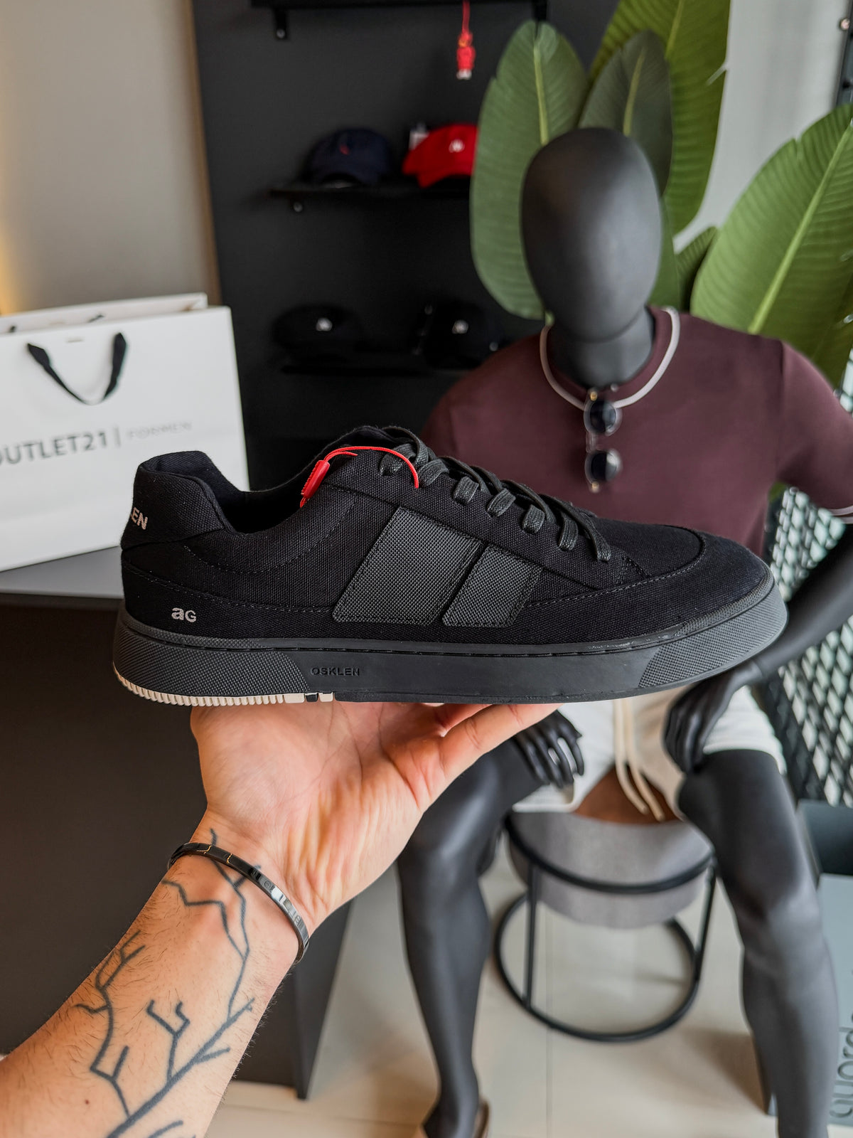 Tênis Osklen Canvas Ag Sneaker All Black