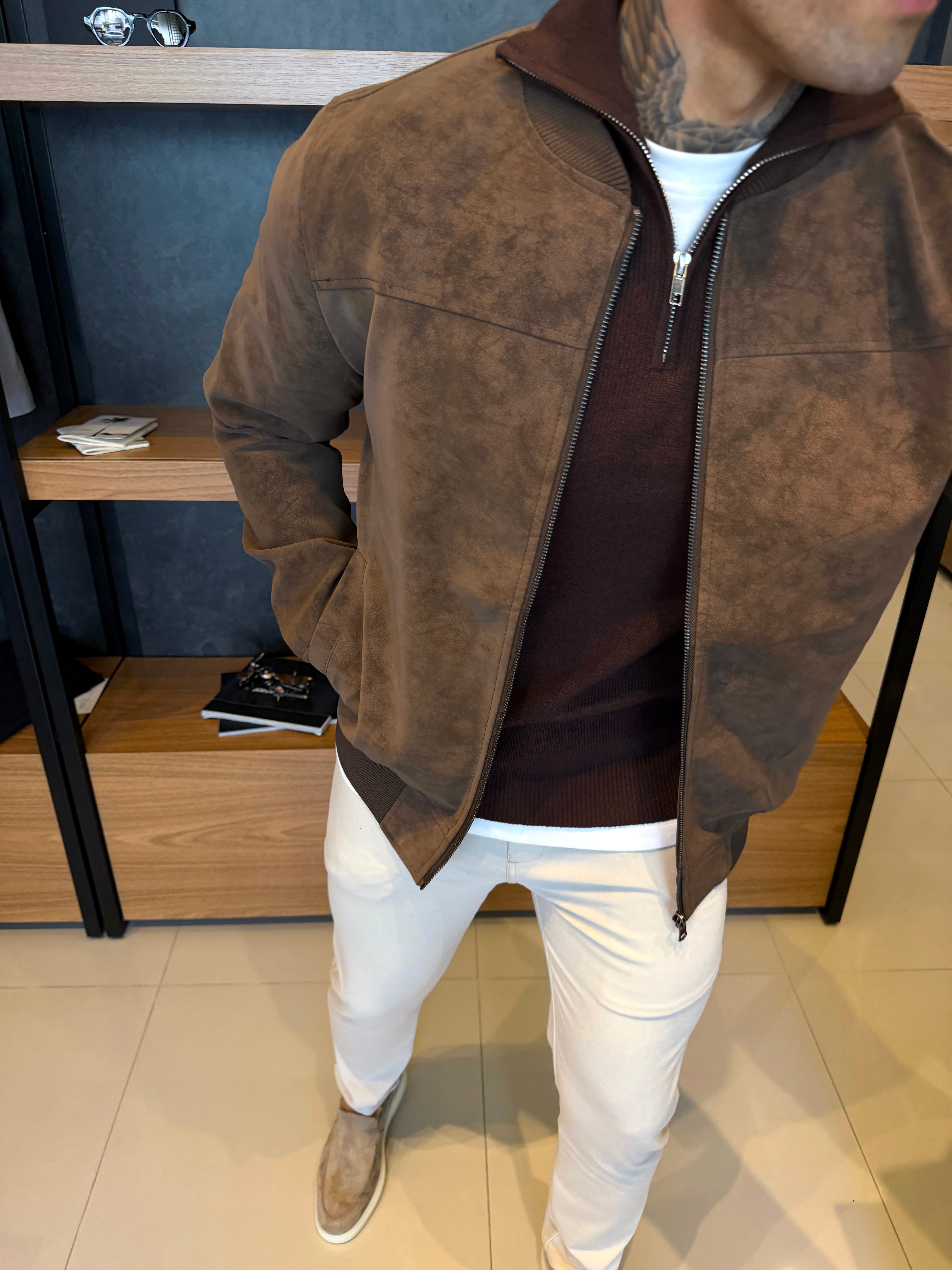 Jaqueta Milan Nobuck - Marrom