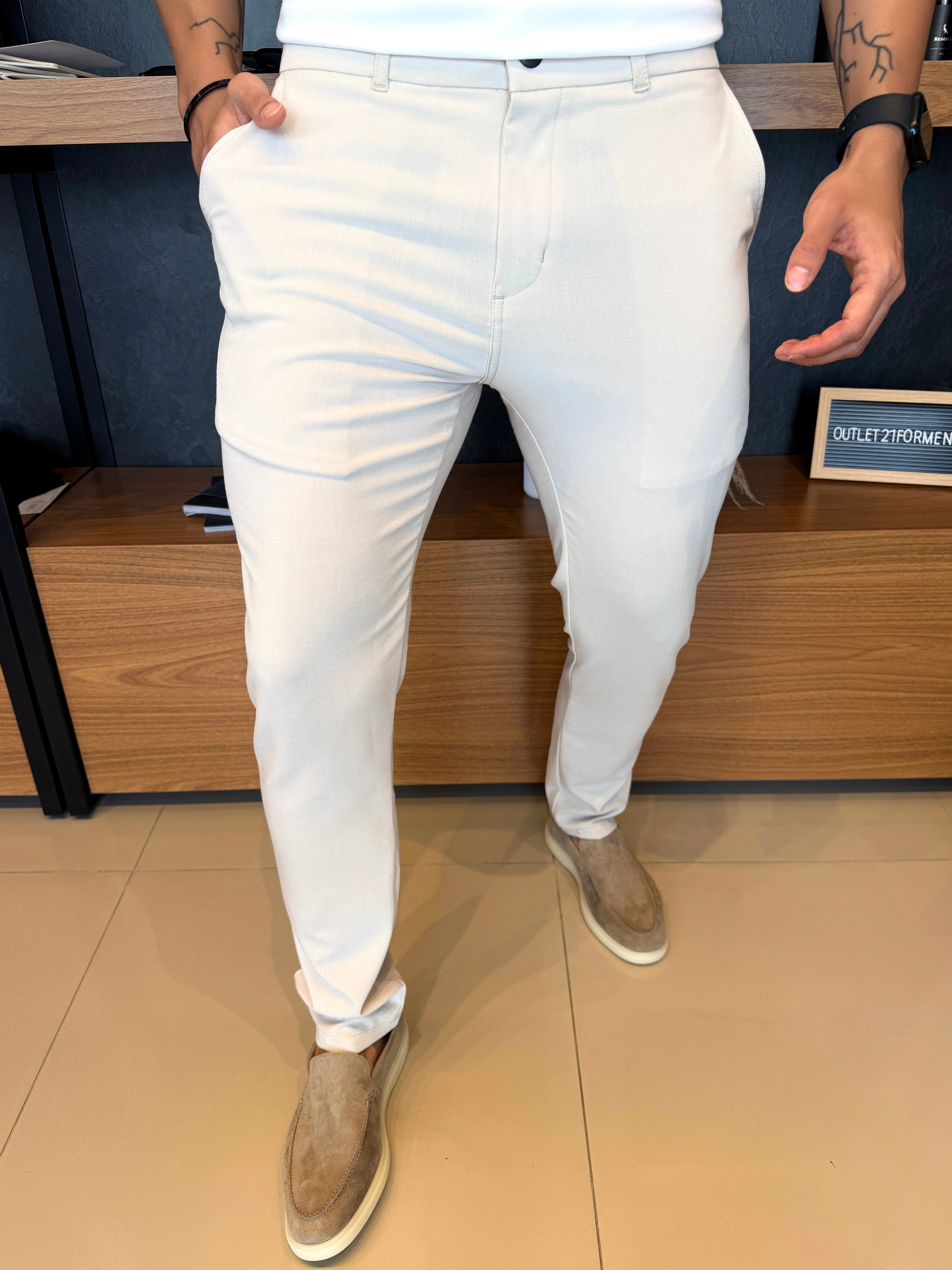 Calça Alfaiataria Berlim - Off White