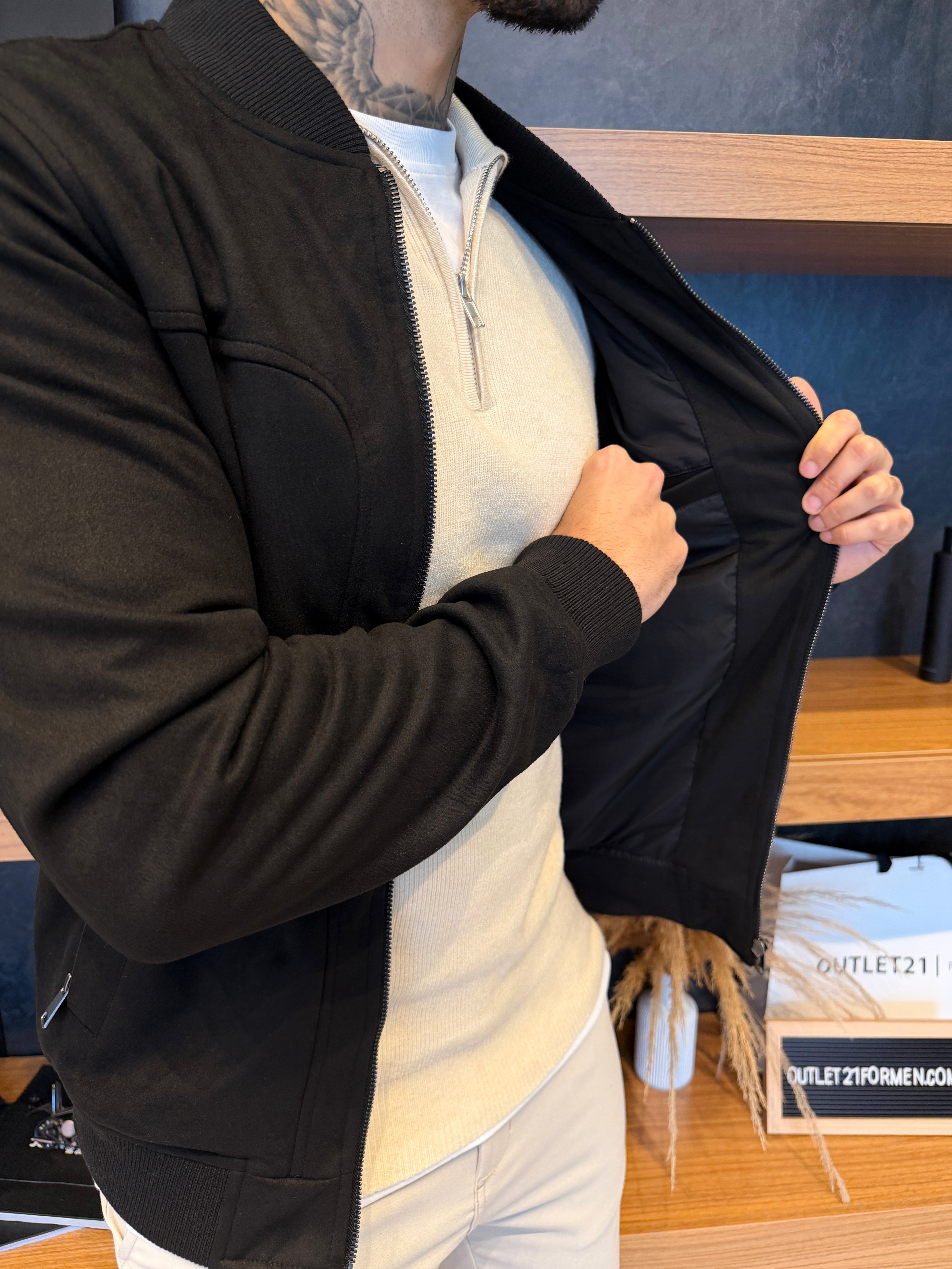 Jaqueta Torino Suede - Preta