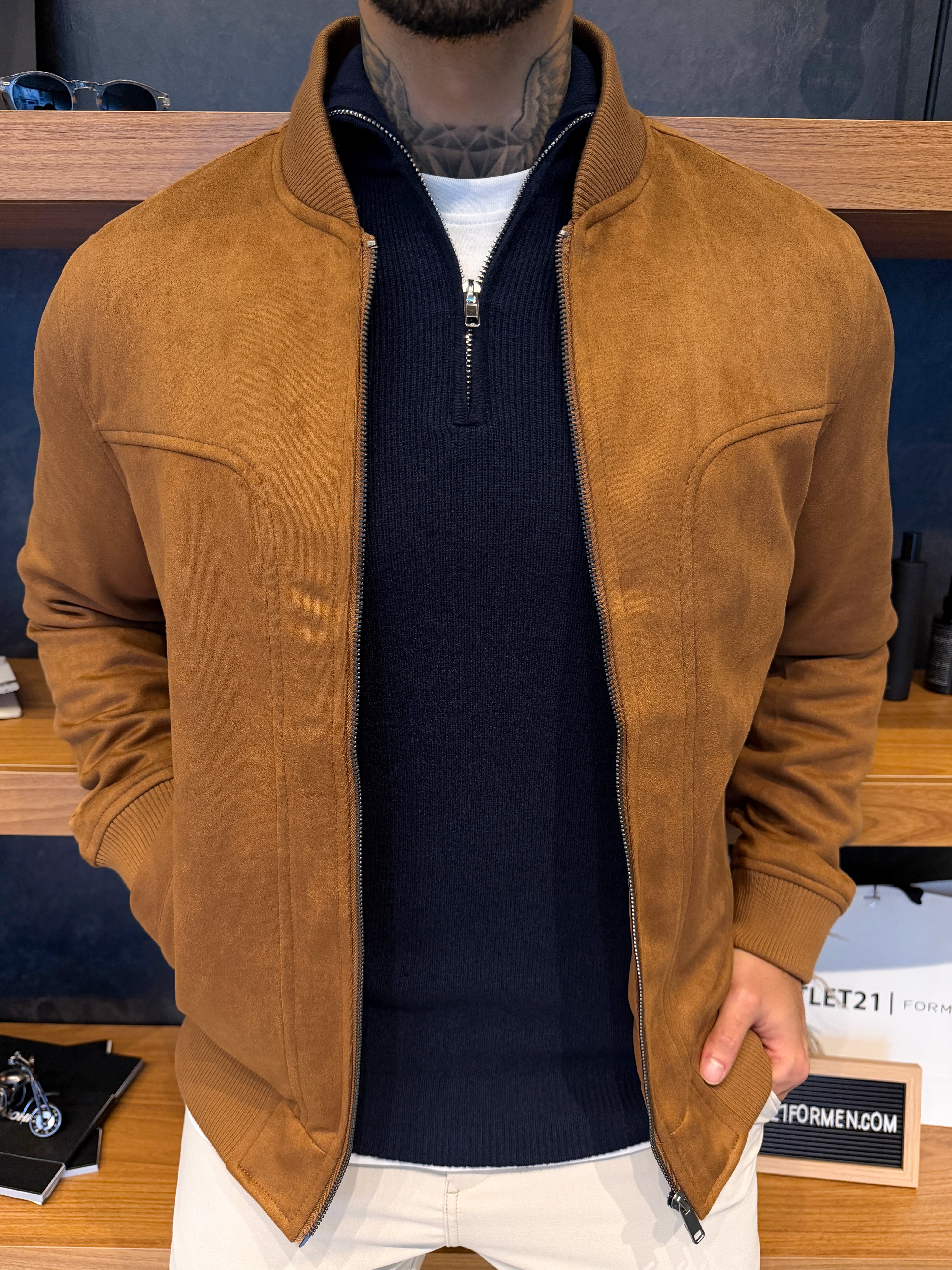 Jaqueta Torino Suede - Marrom