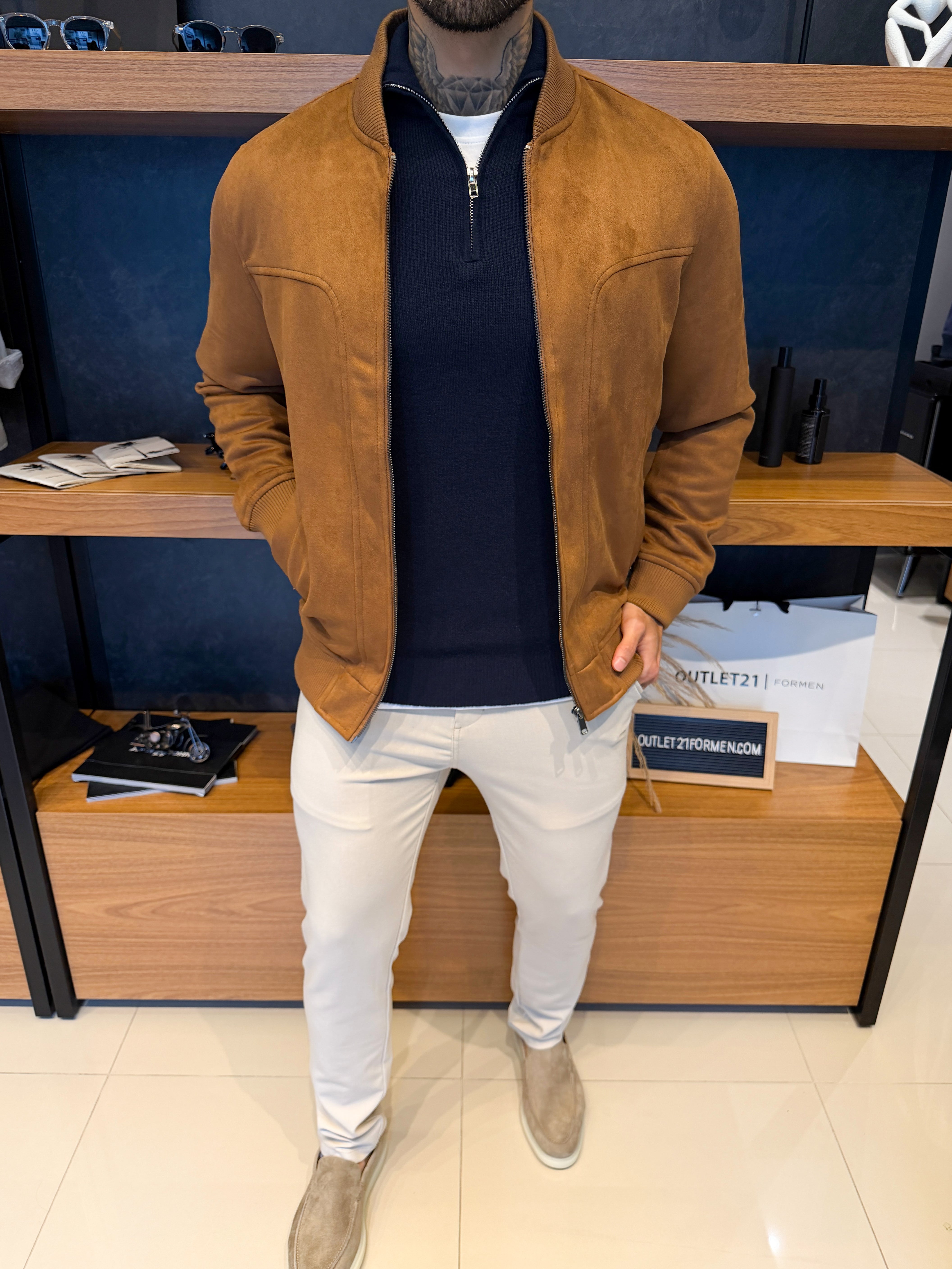 Jaqueta Torino Suede - Marrom