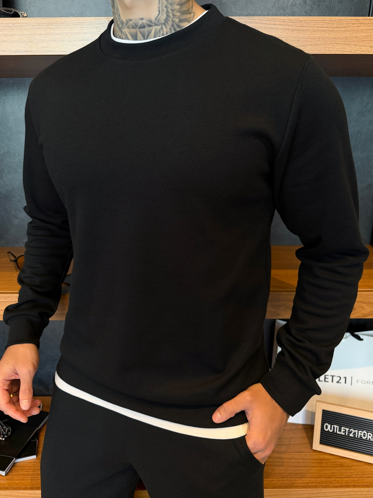 Suéter Brooklyn Cotton Comfort  - Preto