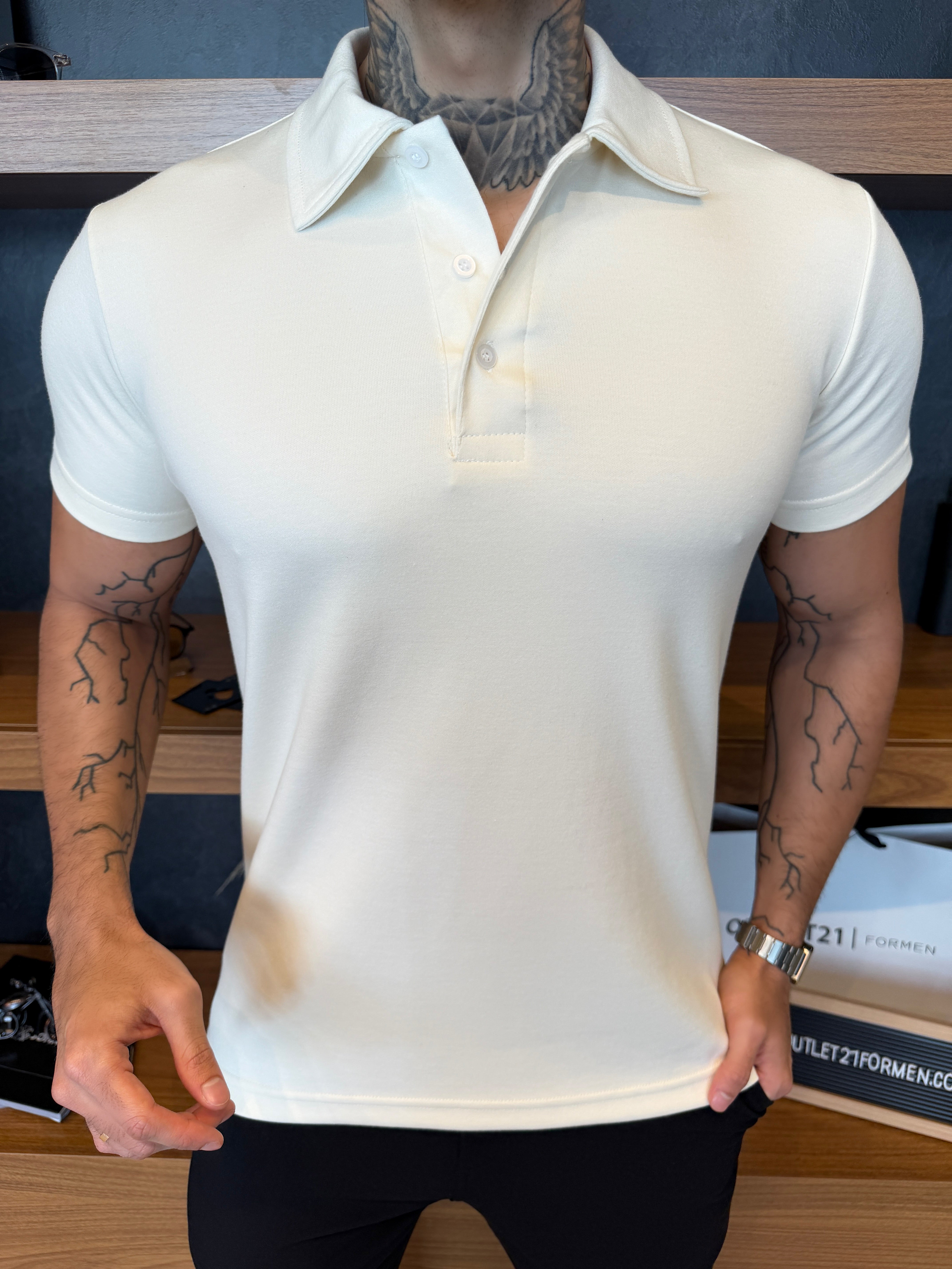 Polo Cotton Soft - Off White